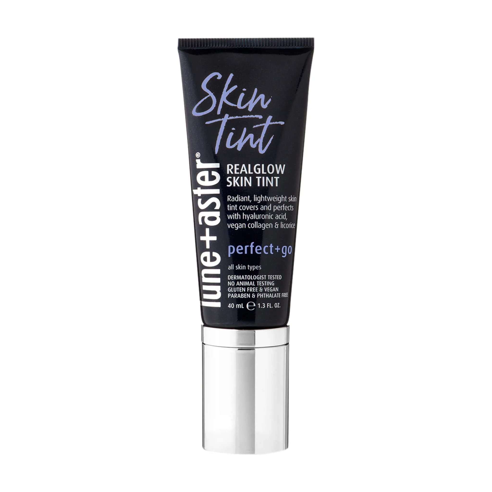 Lune+Aster RealGlow® Skin Tint - This light-diffusing Skin Tint covers and perfects with ultra-lightweight, customizable sheer to medium coverage for a naturally radiant look - Sand