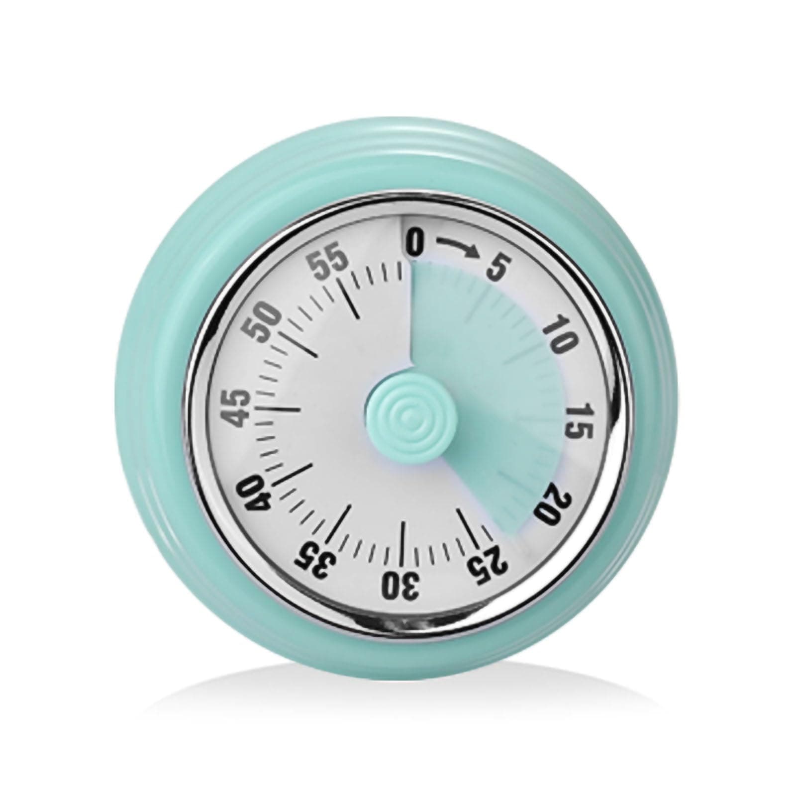 Rayyan Visual Timer, 60 Minute Countdown Timer, Kitchen Timer with Magnetic Base, Mechanical Clockwork with Ringer Alert, Time Management Tool for Study Work and Cooking(Mint Green)