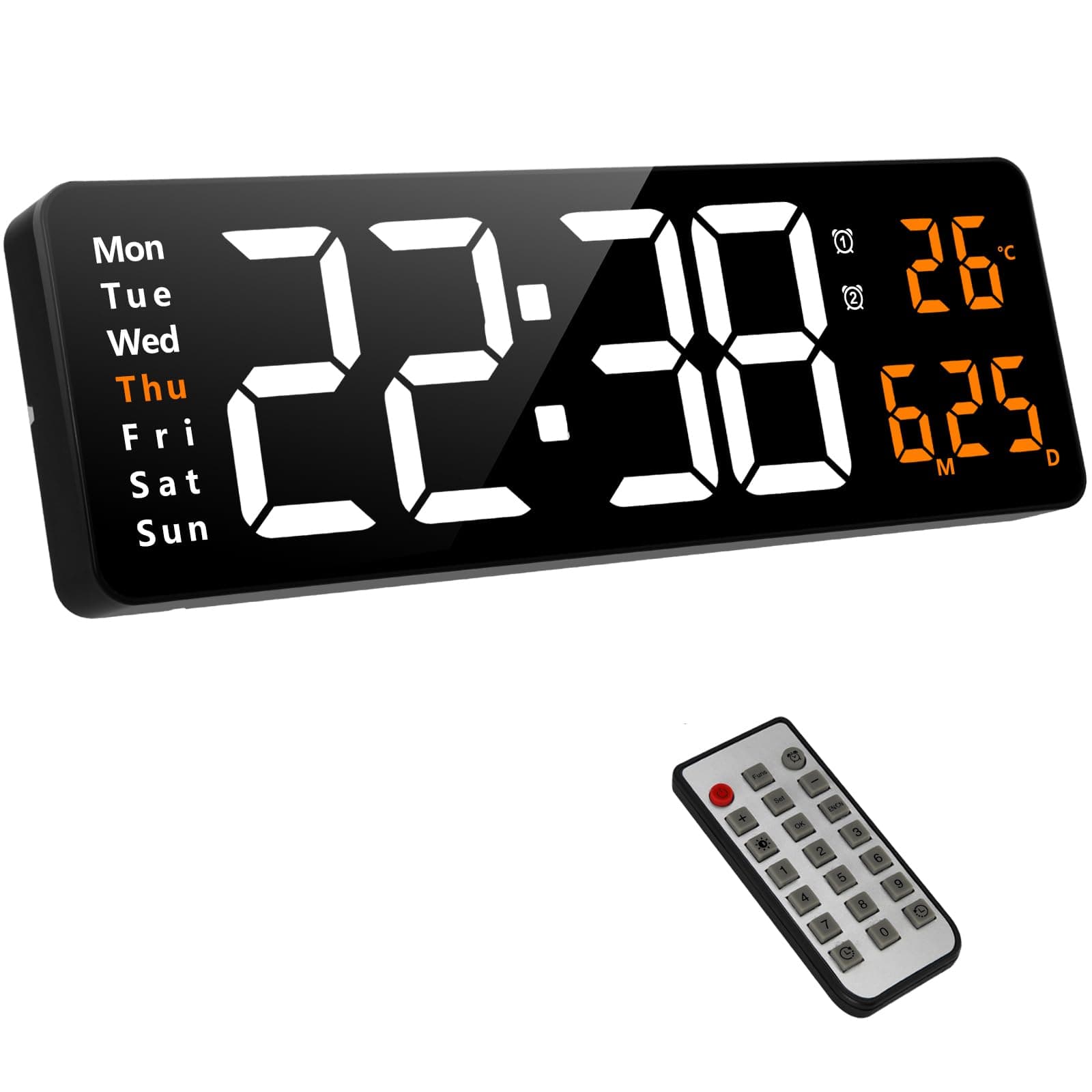 Fuloon 16.2" Digital Wall Clock