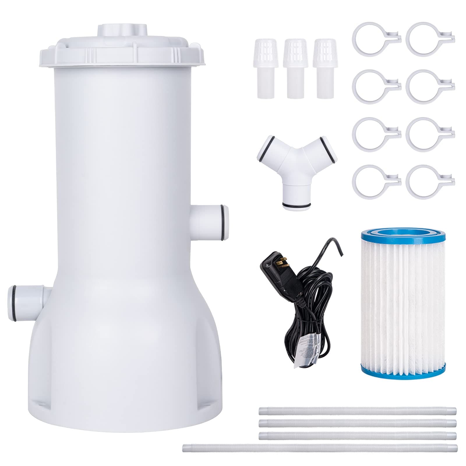 Future Way 1000 GPH Pool Pump Compatible with Intex, Summer Waves Above Ground Pool, Swimming Pool Filter Pump, 110-120V with GFCI, Upgraded Version