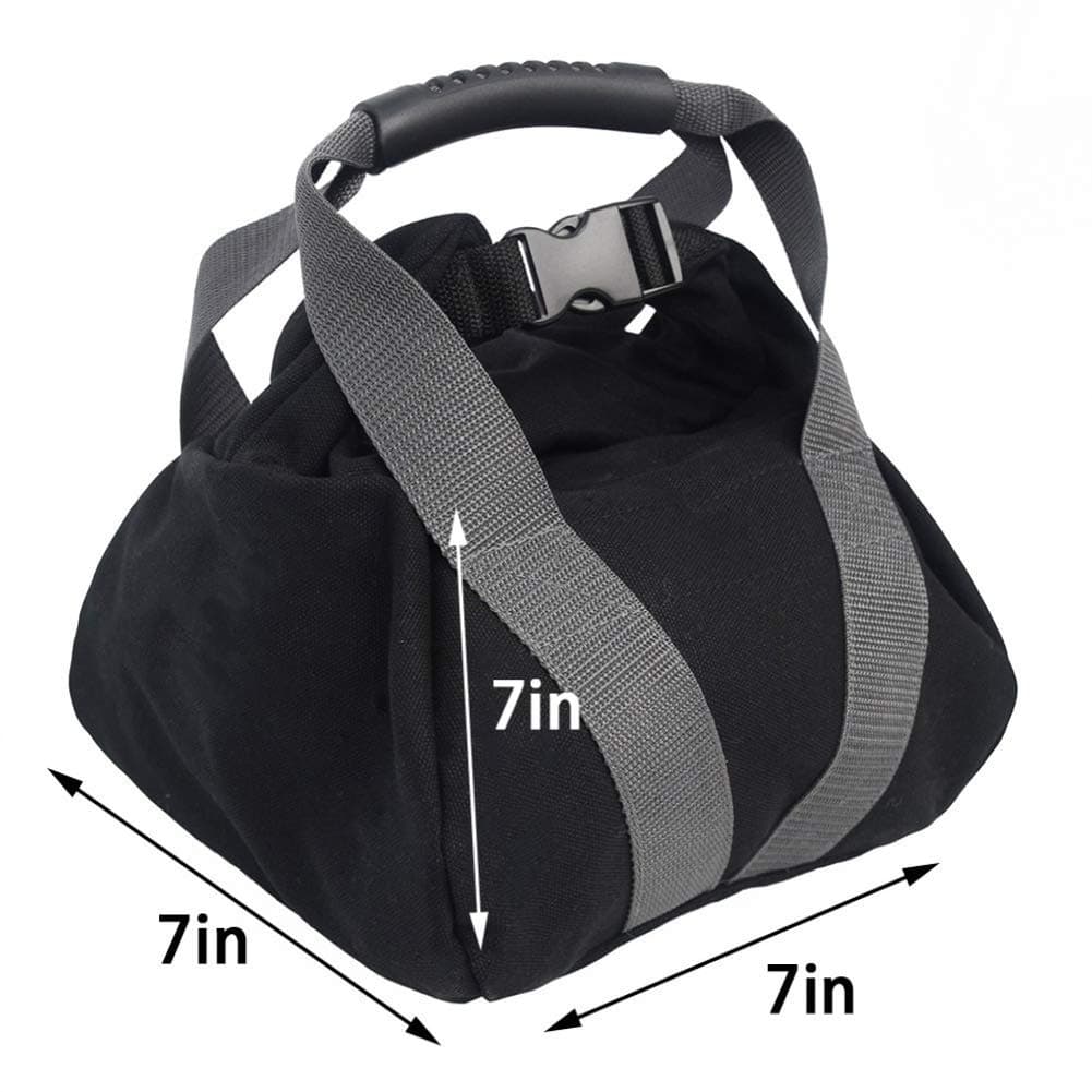 2 Pcs Adjustable Canvas-Kettlebell-Sandbag wtih Handle for Training Home Training, Yoga, Fitness