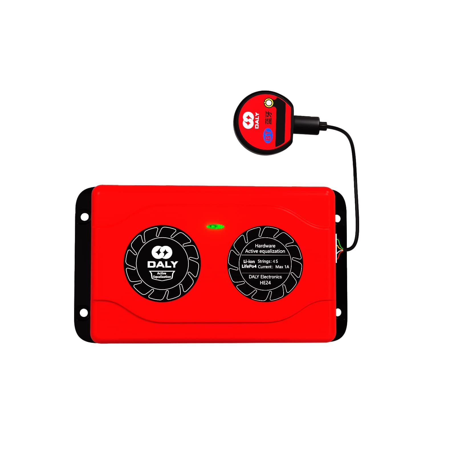 Daly Battery Equalizer 4S 1A with Bluetooth App and Wire Leads And Compatible Active Balancer For Lithium Battery Rated 3.7V 3.2V 2.2V