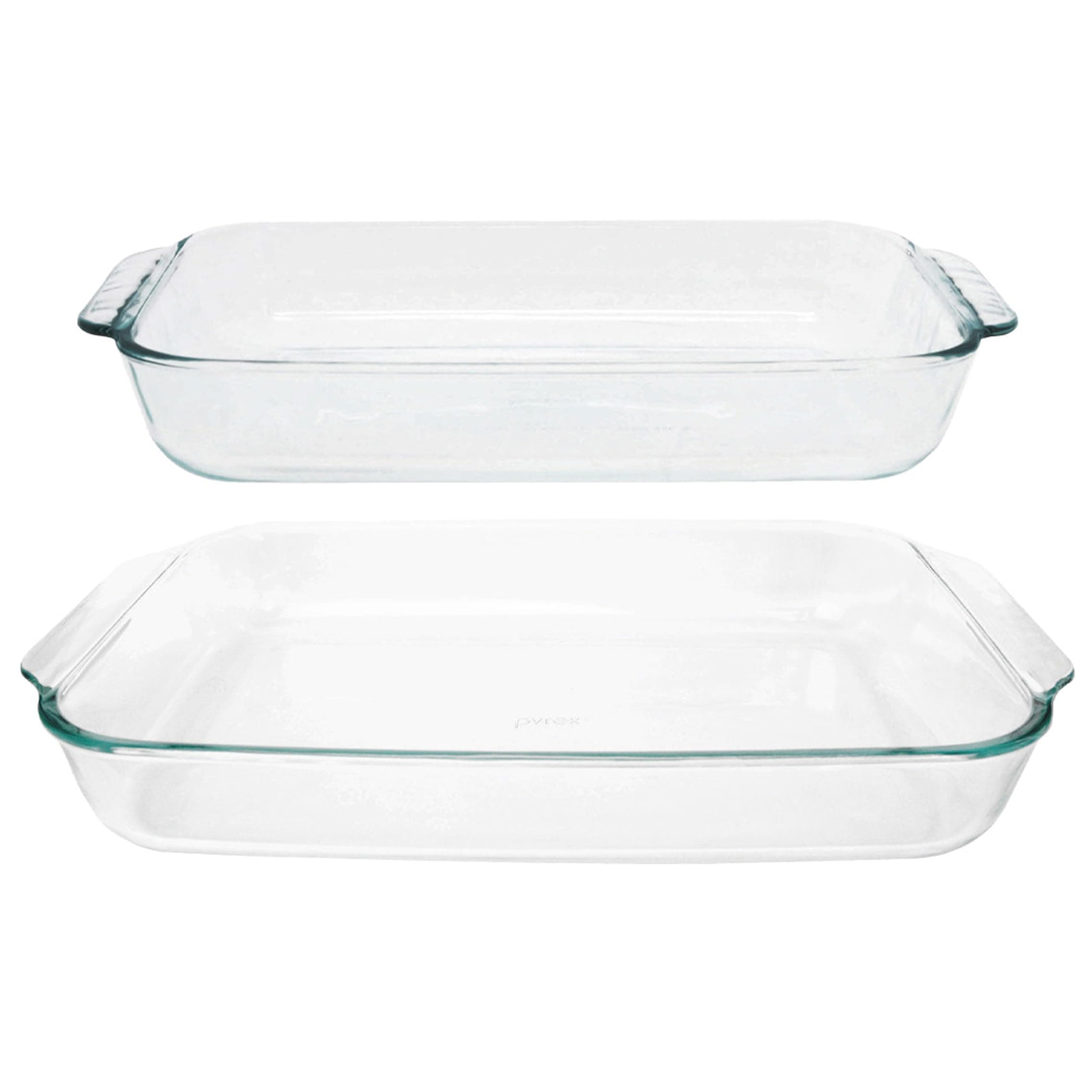 1, 2 Piece Value-plus Pack : Pyrex Basics Clear Oblong Glass Baking Dishes, 2 Piece Value-plus Pack Set