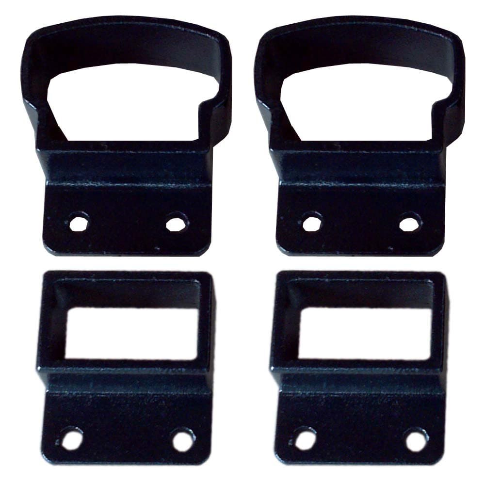 Contractor Deck Railing Fixed Level Post Connection Kits - Hammered Black