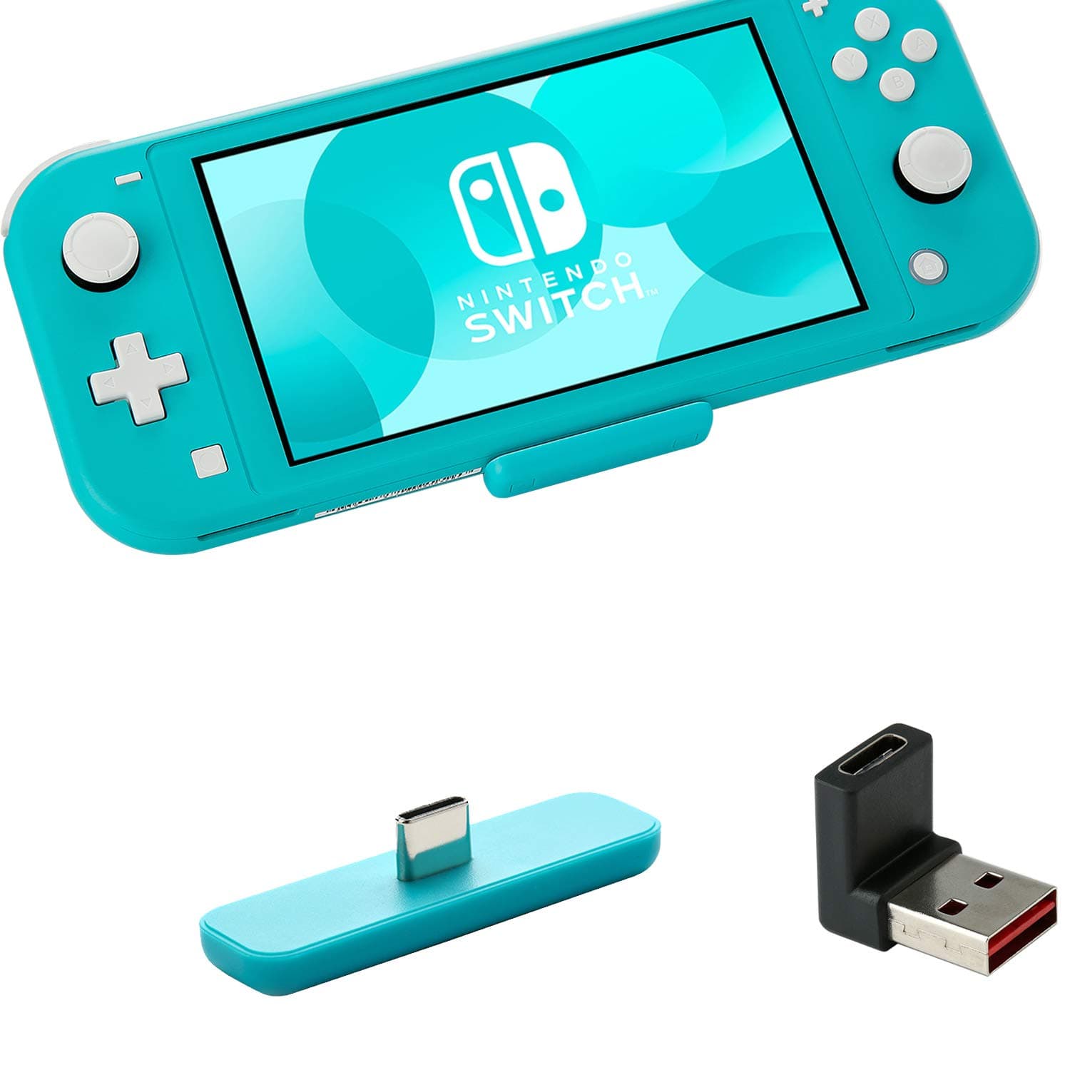GuliKit Route Air Bluetooth Adapter for Nintendo Switch/Switch Lite/OLED PS5 PS4 PC, Wireless Bluetooth Audio Transmitter with aptX Low Latency, Support Bluetooth Headphones Earphones Speakers - Blue