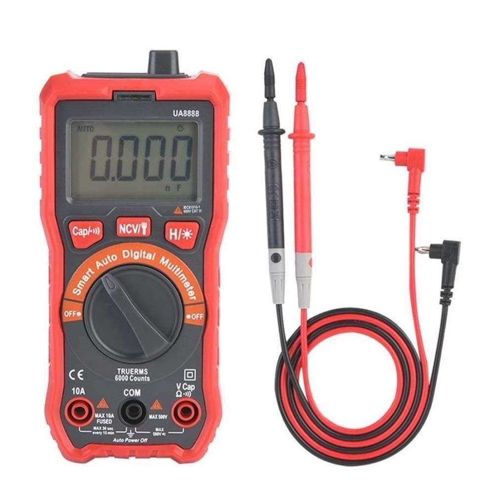 Diagnostic， Test & Measurement Tools UA8888 Red Backlight Display Automatic Digital Multimeter DC/AC Voltage Current Meter for Adults