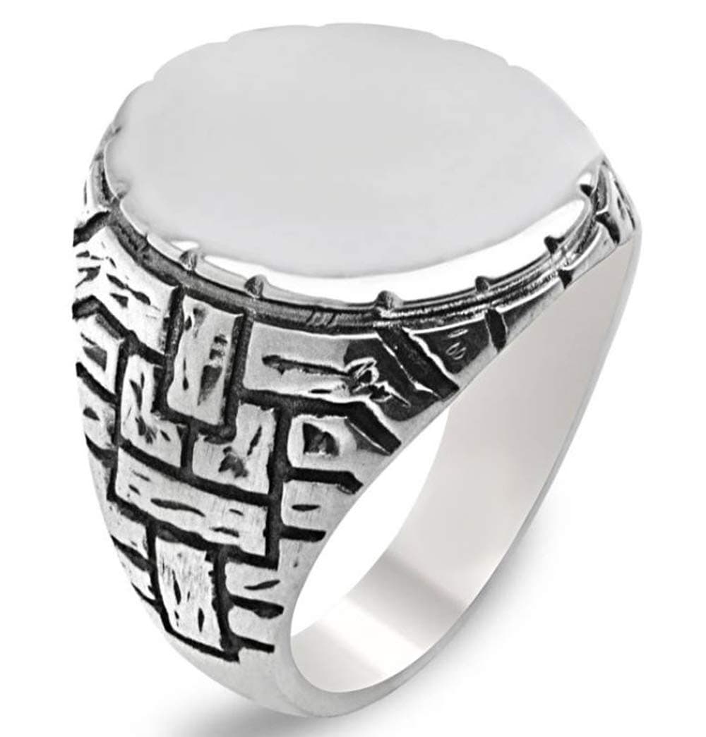 Solid 925 Sterling Silver The Pit Cukur Yamac Men's Ring