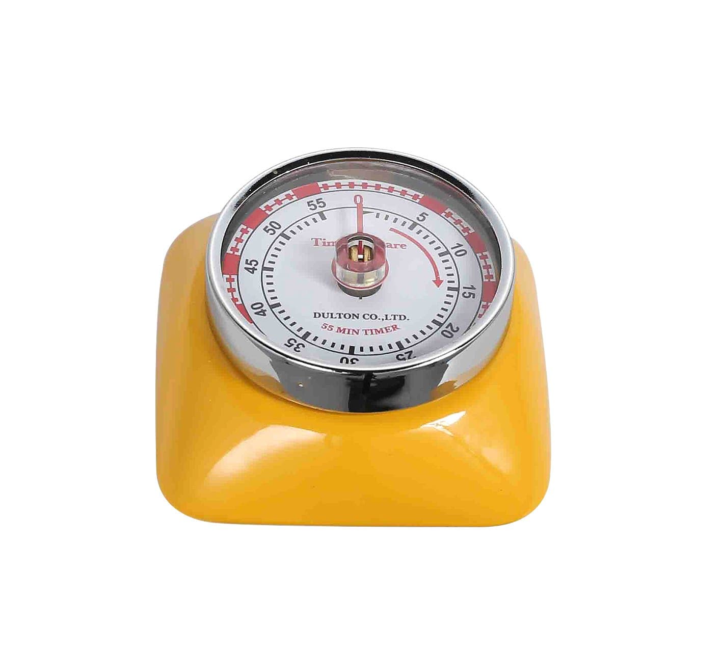 Magnetic 55 Minute Kitchen Timer Square - Yellow