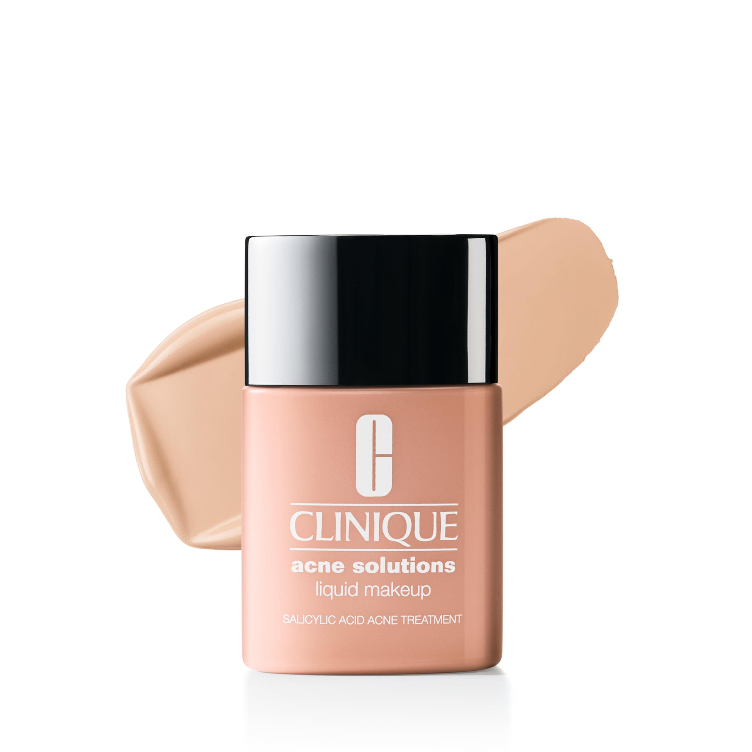 Acne Solutions Liquid Foundation Makeup With Salicylic Acid For Dry Combination to Oily Skin Types | Medium Coverage, Natural Matte Finish