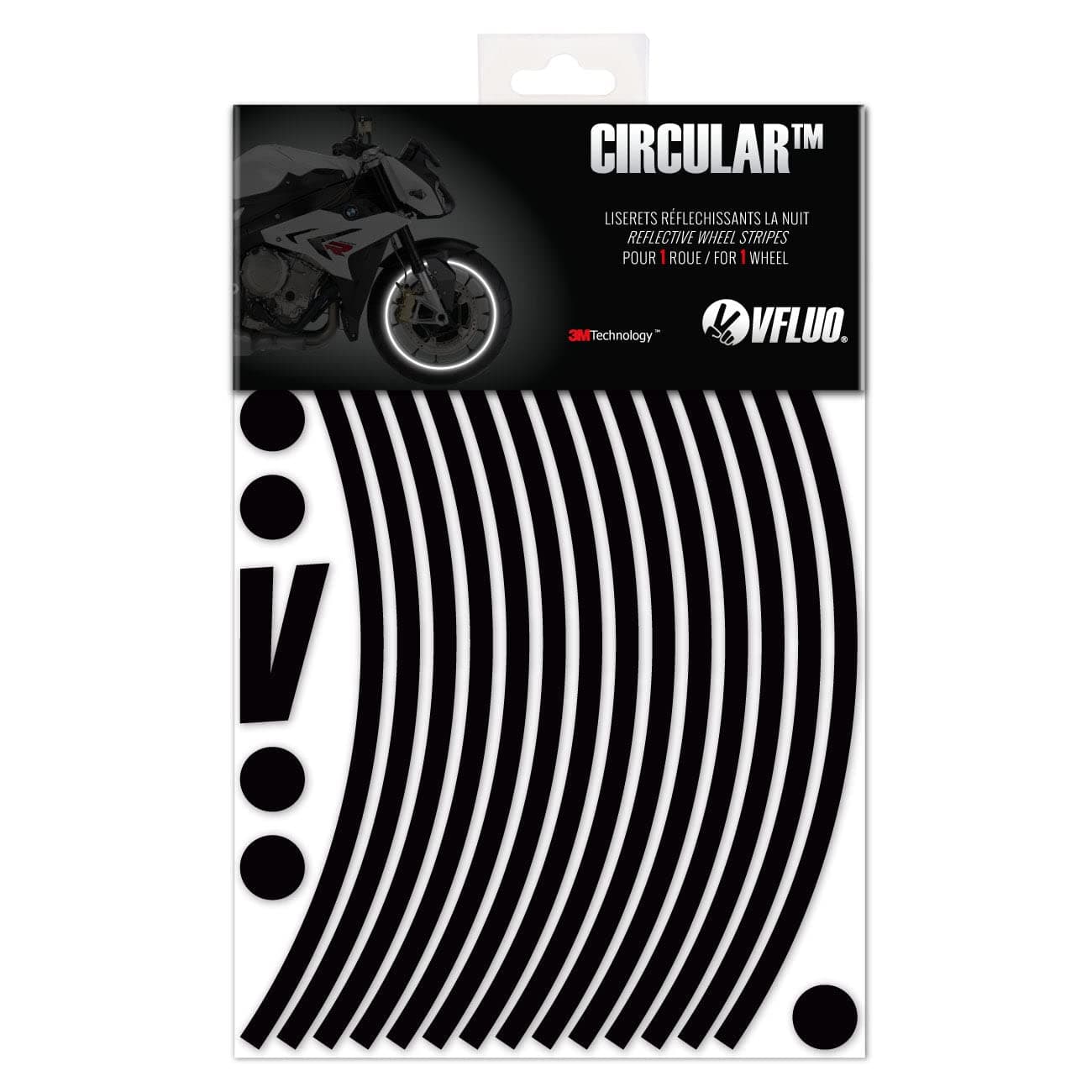 CIRCULAR reflective wheel stripes