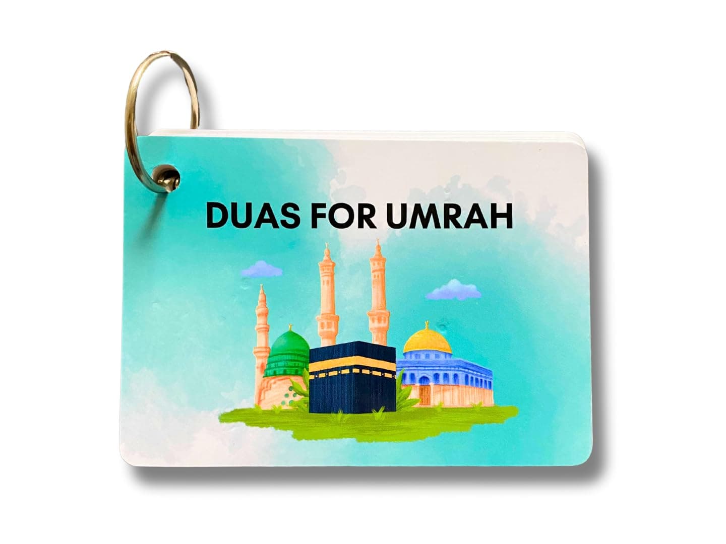Umrah Dua Cards - Step by Step Guide, Prayers and Supplications, Flash Cards, Gift