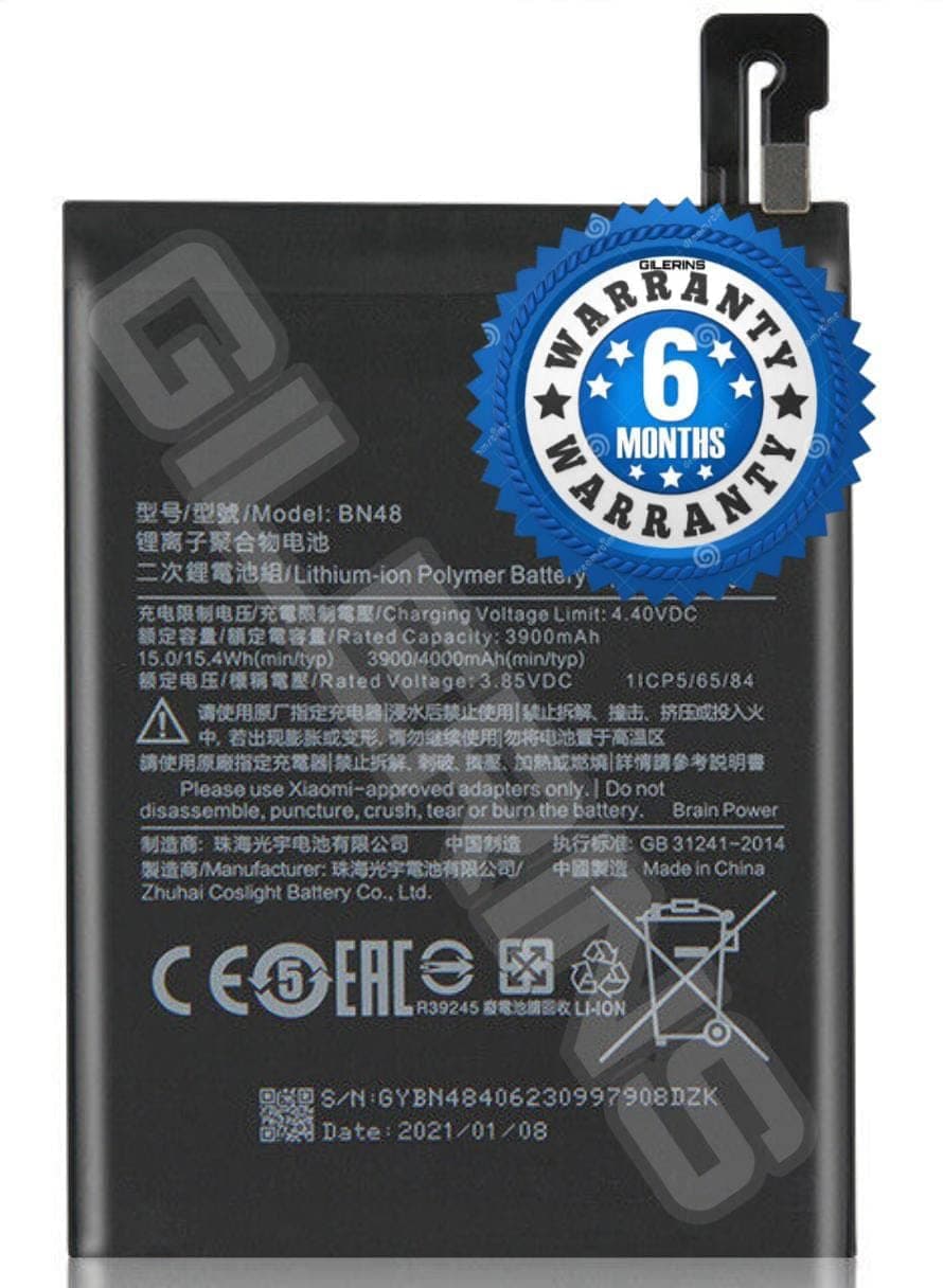 Original BN48 Battery for Xiaomi Redmi Note 6 Pro/Note 6 / M1806E7TG / M1806E7TH / M1806E7TI / Battery with 6 Month Warranty****(P0189)
