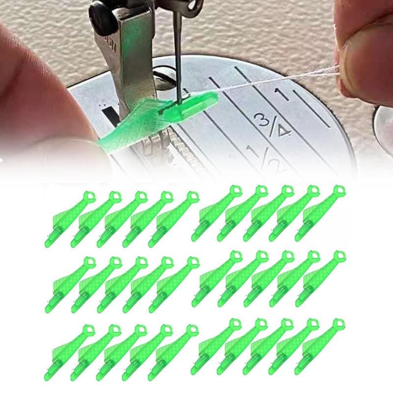Fish Mouth Sewing Machine Needle Threader, 2024 New Automatic Sewing Needle Threader, Fish Type Needle Threader,Upgrade Quick Sewing Machine Loop, Easy Selfthread Needle Threaders Tool(5pcs)
