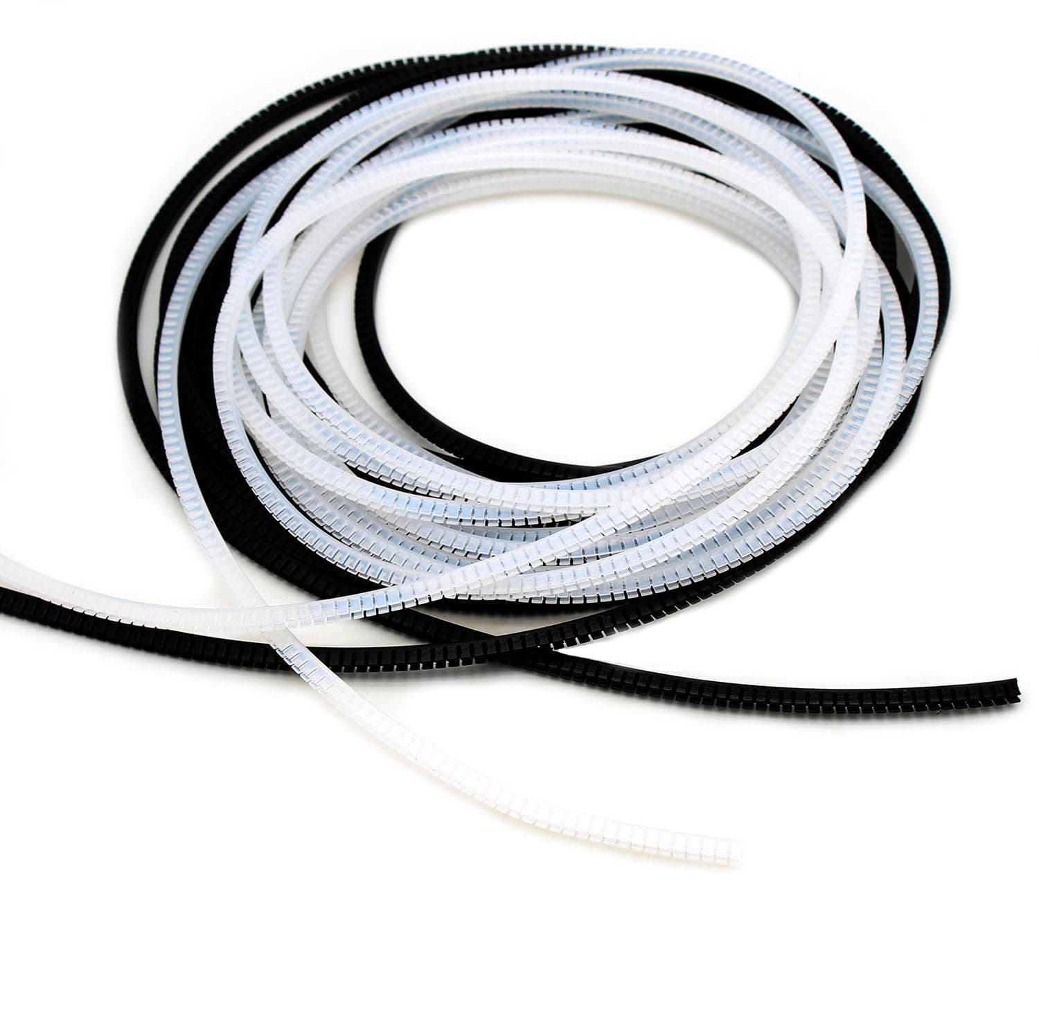 Tueascallk Flexible Sharp and Rough Edge Trim Protector, Push-in Edge Shield for Steel Panels, Wood Panels, Glass and Plastic Panels, Fits 0.07"-0.085" Thickness Edge, Black, White, 32'