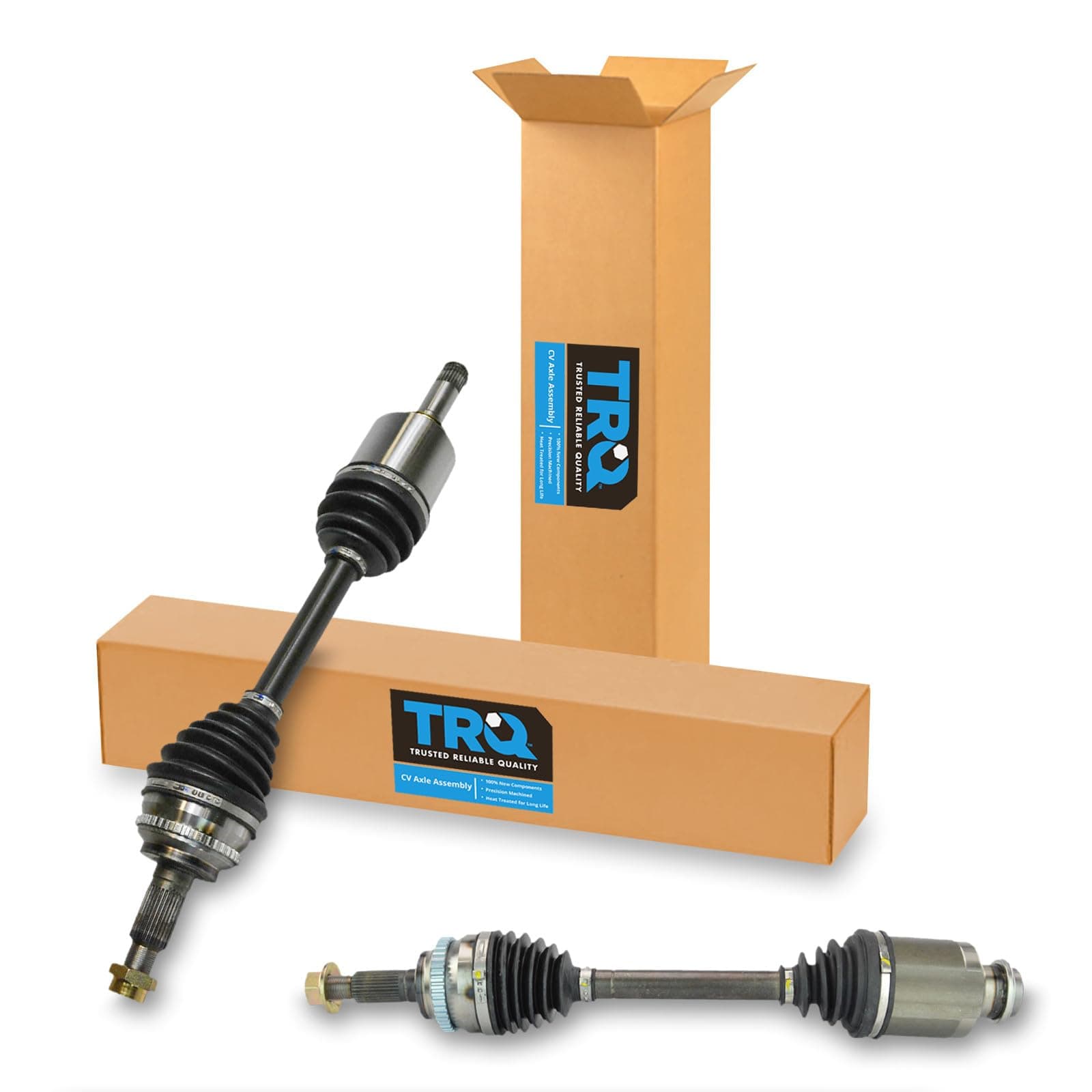 TRQ Front Driver and Passenger Side CV Axle Assembly Set 2 Piece Compatible with 07-10 Ford Edge AWD 2011 Edge SE SEL Limited AWD 12-13 Edge 3.5L 3.7L AWD 07-13 Lincoln MKX AWD