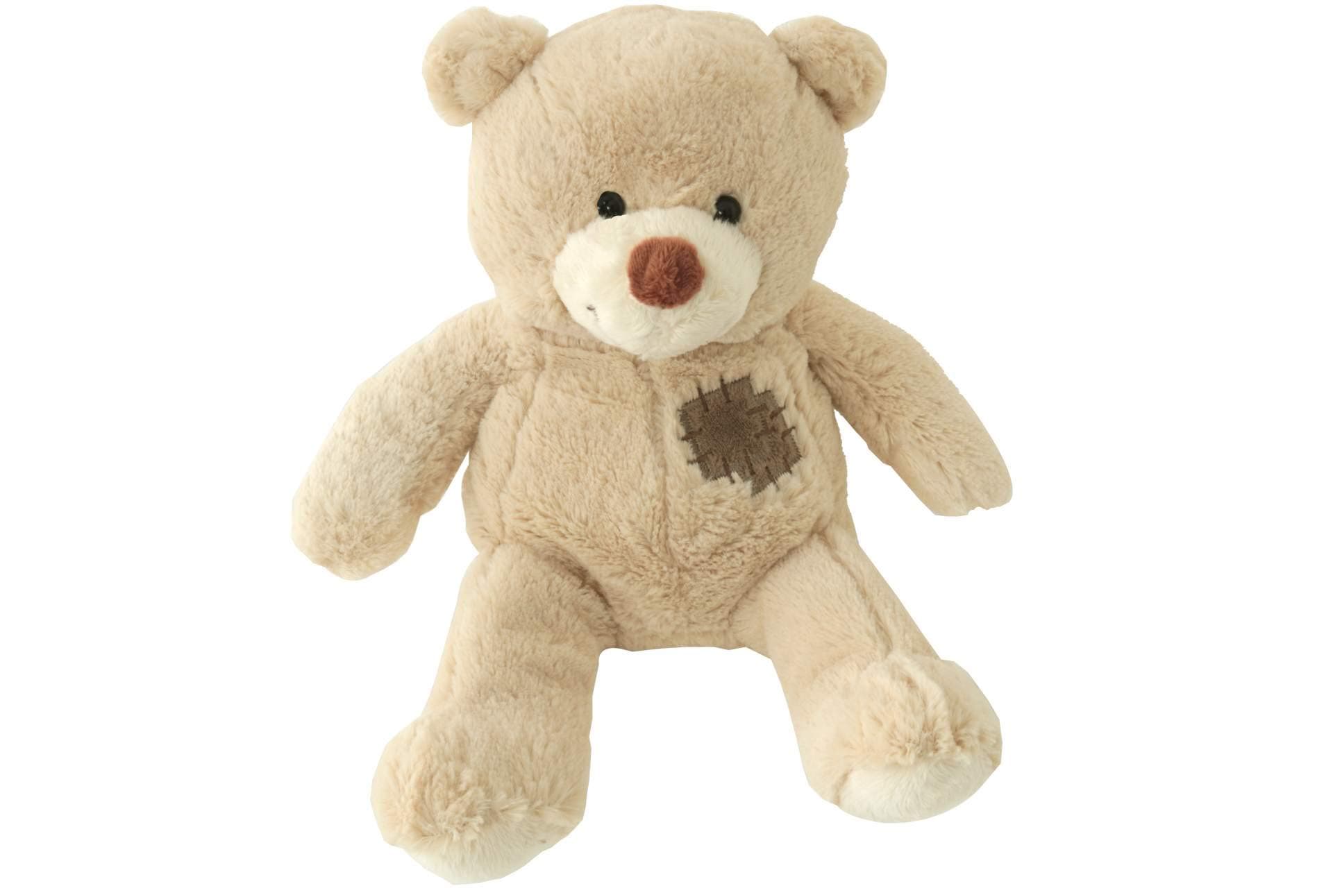 Simba Nicotoy Bear with Patch, Cream, 25 cm