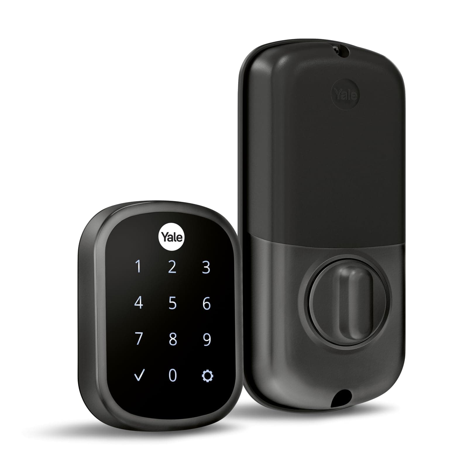 Security Keyless Entry Touchscreen Deadbolt - Unlock Using Your Entry Code - No app or connectivity - Black Suede