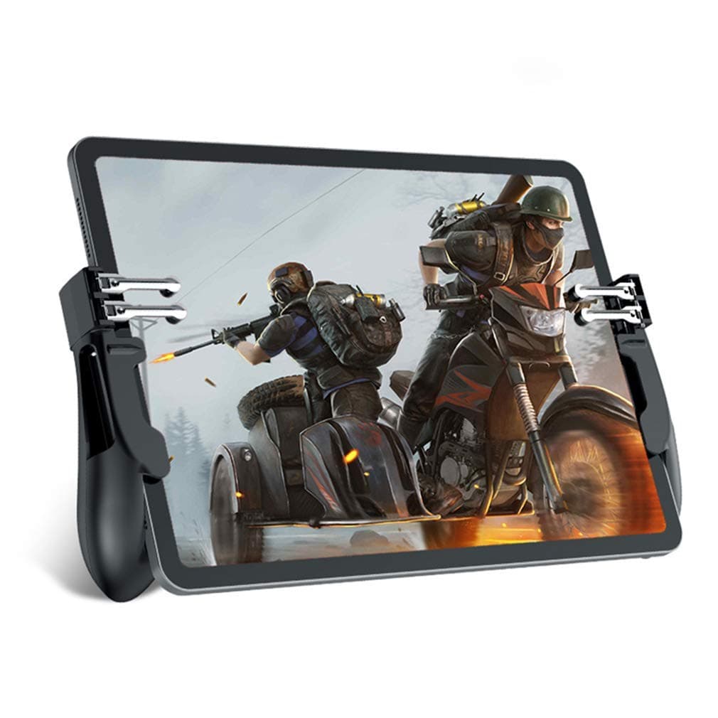 Mobile Game Controller For Ipad/Tablet, Semiconductor Cooling Gamepad Six Finger Aim Button Pubg Fortnite Knives Out Call Of Duty