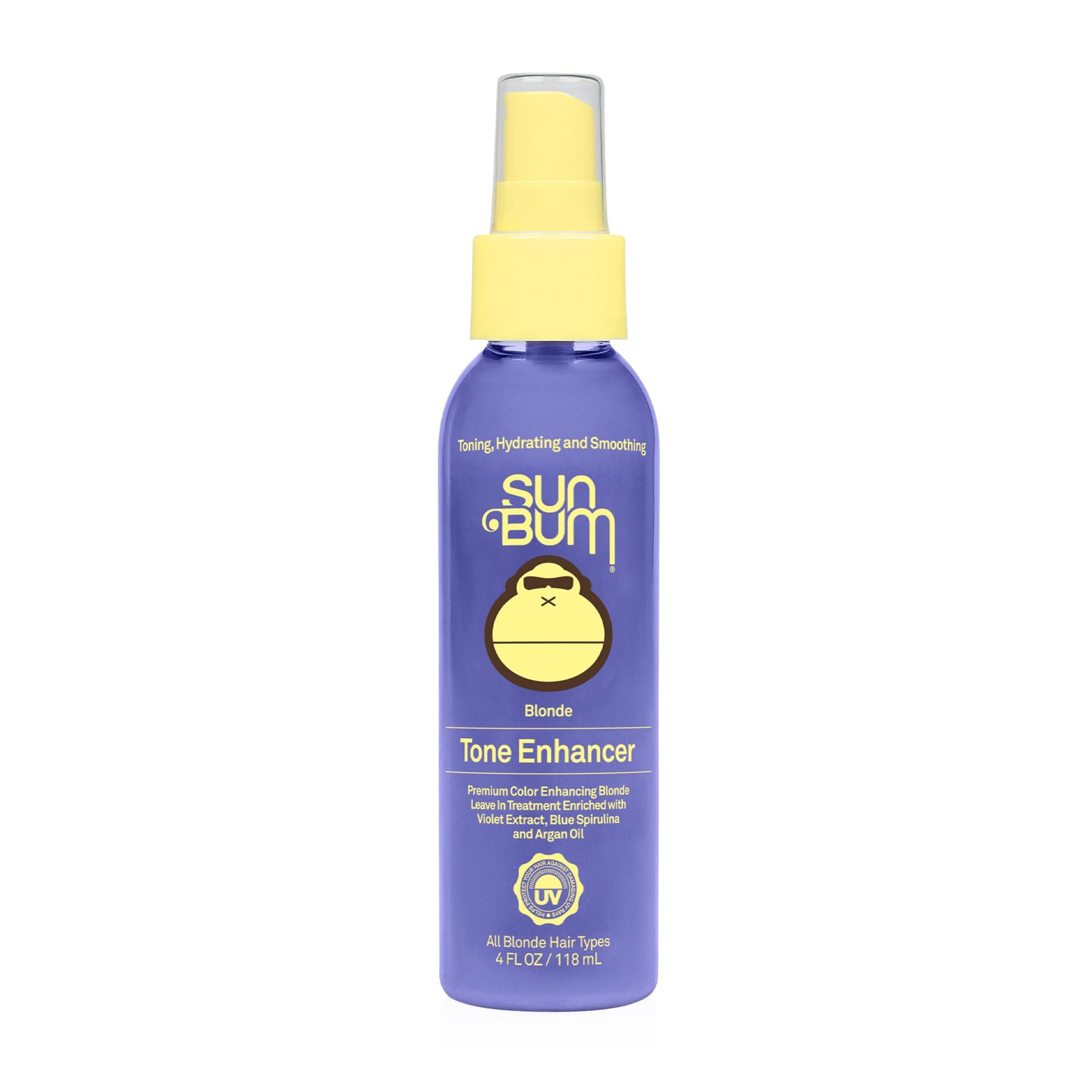 Blonde Tone Enhancer - Neutralizes Brass and Enhances Color and Shine of Blonde Hair - Protecting Toner against UV Rays - Made Without Parabens and Cruelty Free - 4 oz