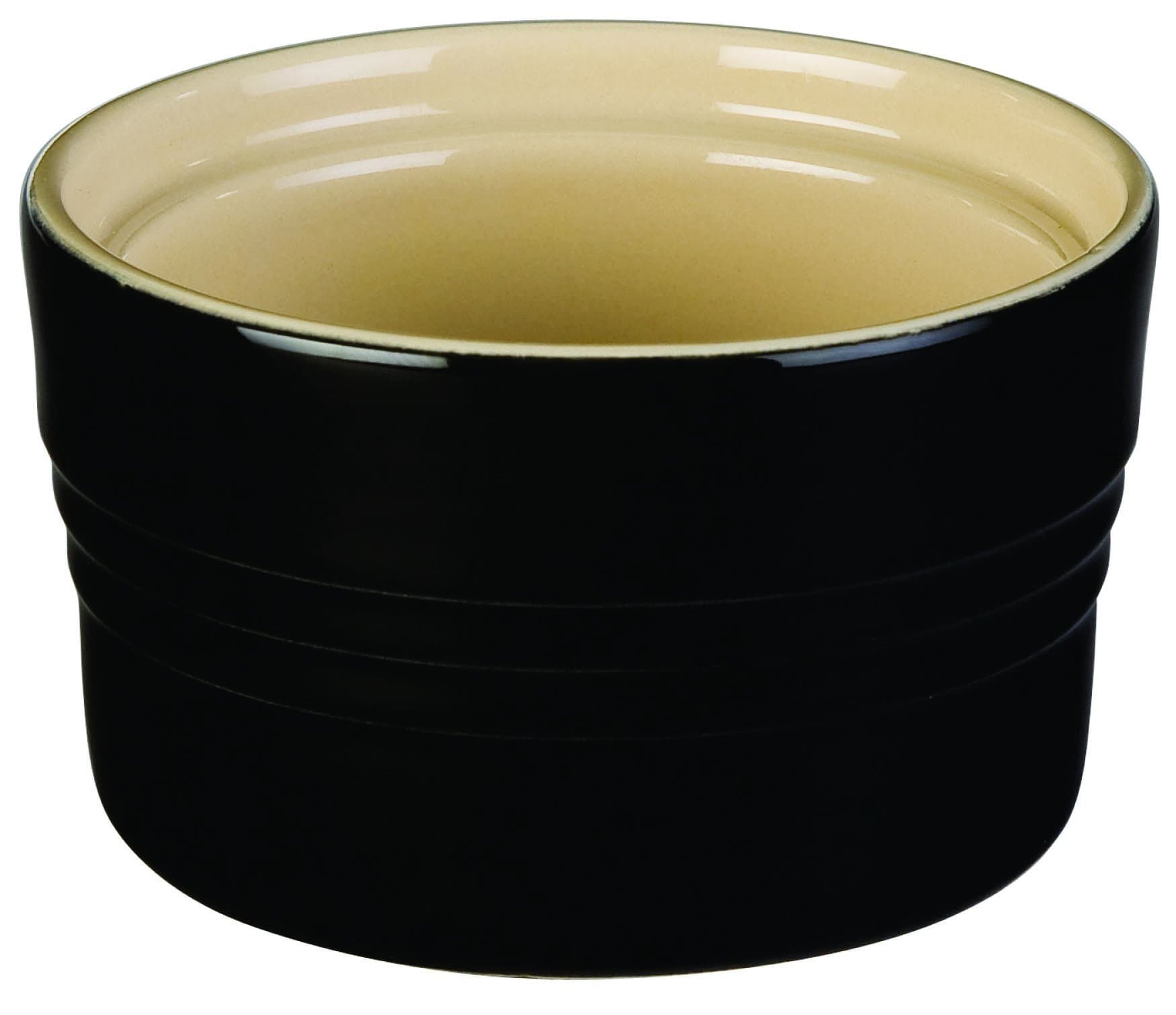 Le Creuset Stoneware Stackable Ramekin, 7 oz, Black