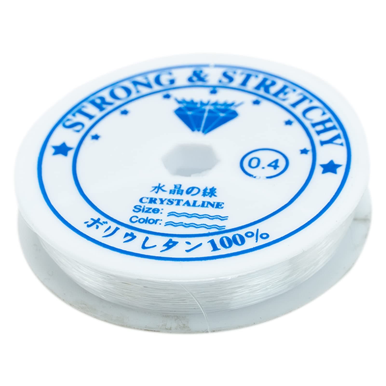 Clear Stretch Elastic 0.4mm 24 metres Elastic Beaded String for DIY Jewellery Making Necklace Bracelet Beading Thread