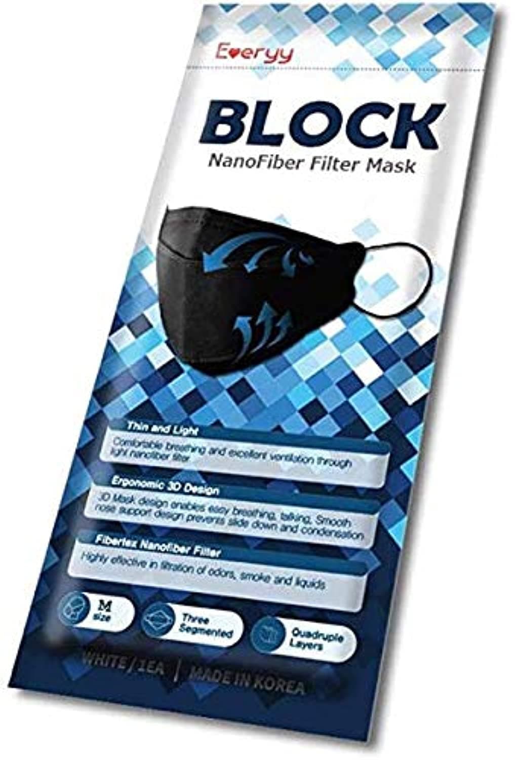Everyy Block Nanofiber Filter Face Mask (Medium)
