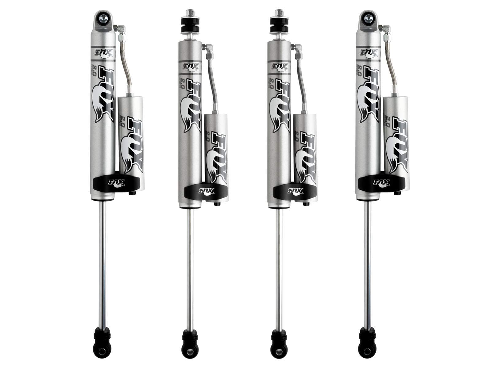 Fox 2.0 Performance Reservoir Shock Set compatible with 2007-2016 Jeep Wrangler w/1.5-3.5" Lif