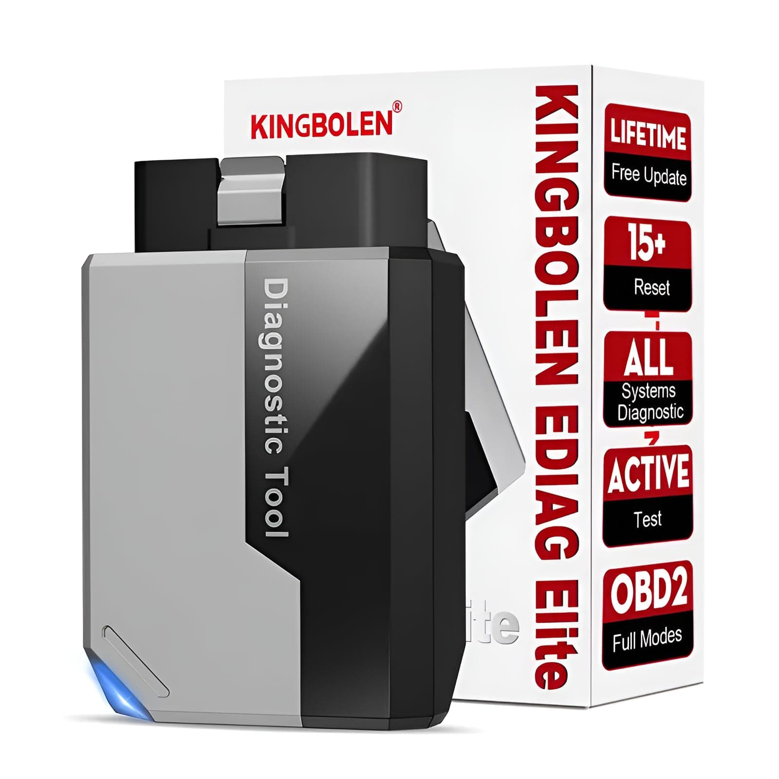 EDIAG Elite OBD2 Scanner Bluetooth Diagnostic Check Engine Scan Tool 15 Reset Free Lifetime Update Automotive Code Reader for All Vehicles Full System Bidirectional OBD Scanner