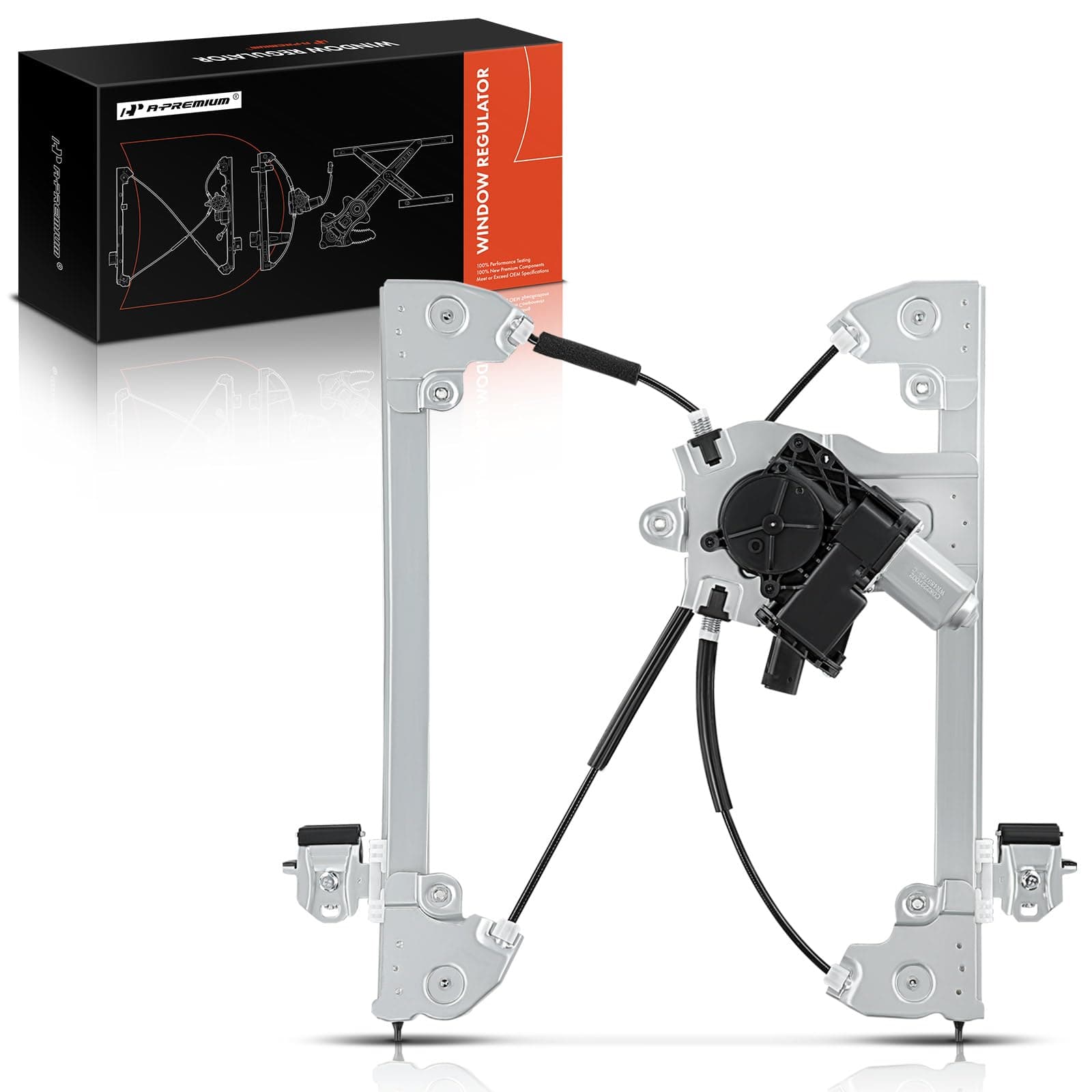 A-Premium Power Window Regulator Front Driver Side Compatible with Chevy Cruze 2011 2012 2013 2014 2015, Cruze Limited 2016 - with 7 Pins Motor(with Auto Up and Down Function), Replaces # 94532757