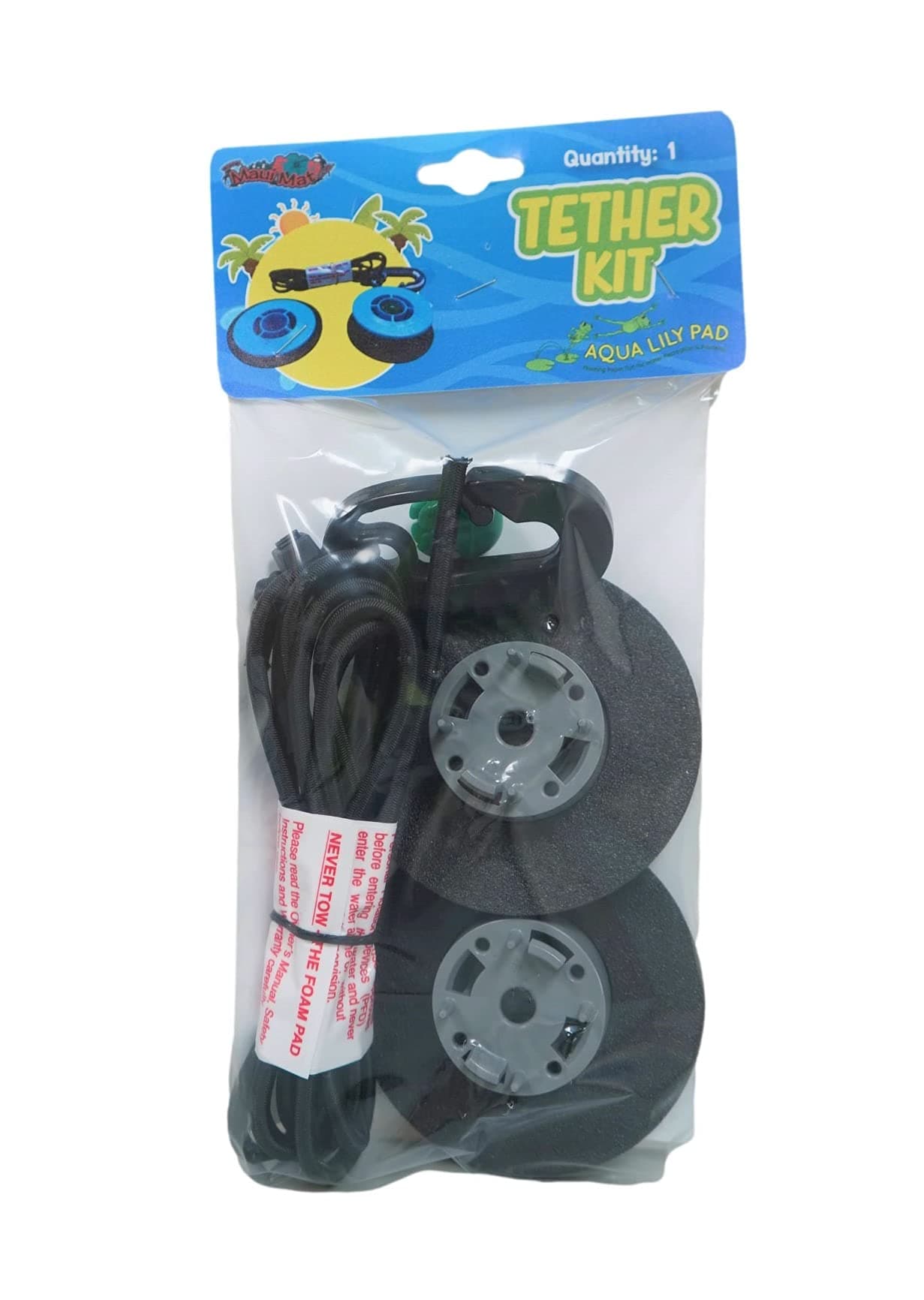 Aqua Lily Pad Replacement Tether Kit (Includes Grommet and Tether) -Works with All Brands of Pads 1 3/8" to 1 3/4"