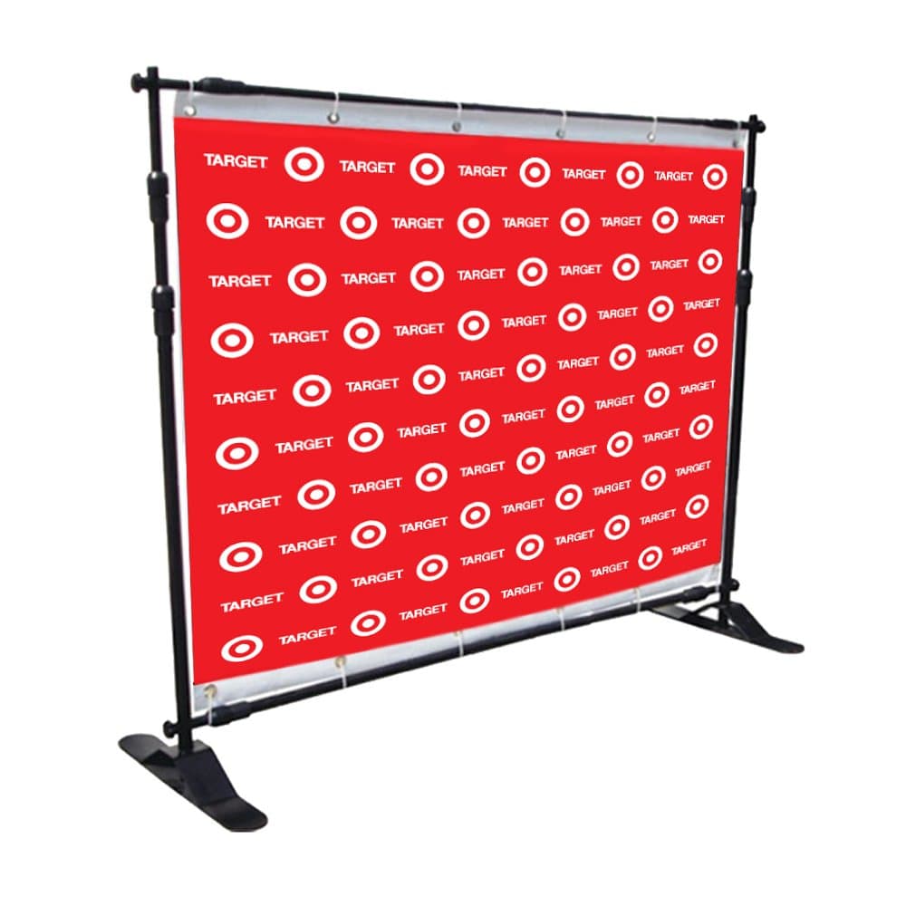 Custom Vinyl 8ft X 8ft Step and Repeat UV Full Color Banners for Any Event, Same day Shipping, Effective Advertising with Custom Step and Repeat Backdrops (8ftX8ft-Step and Repeat(Grommets))