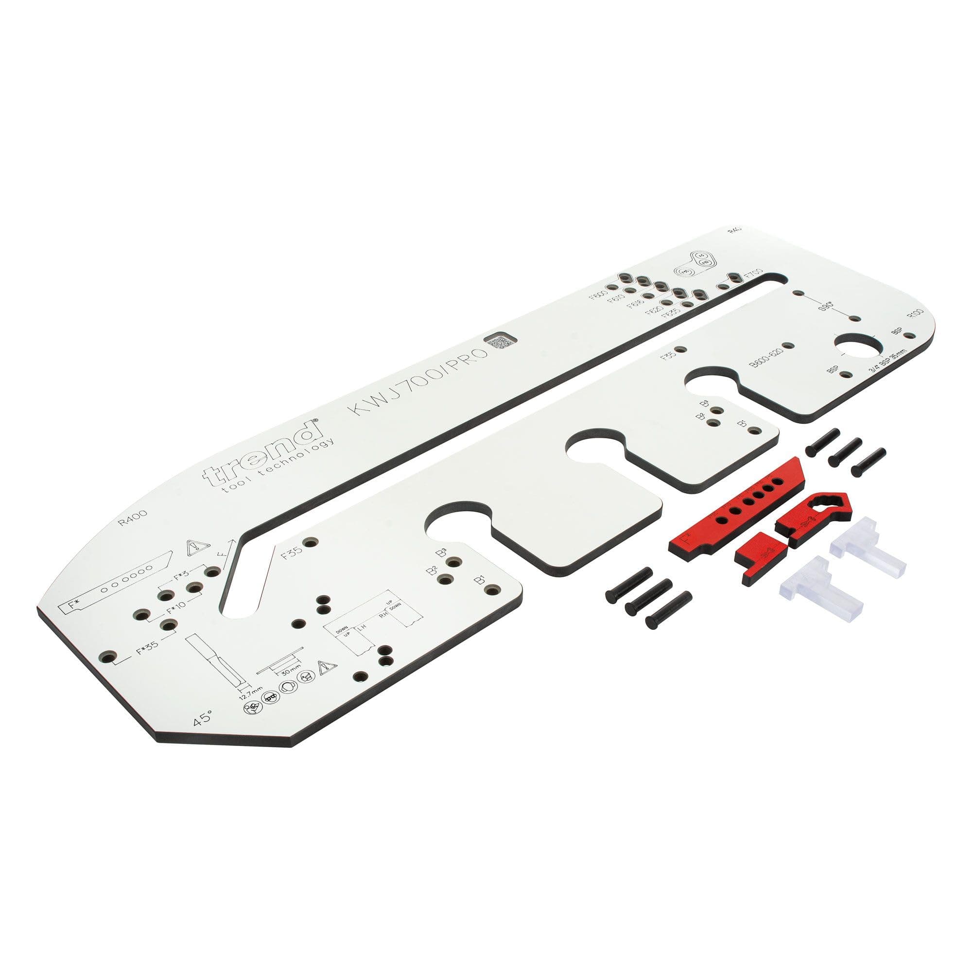 Professional Multi-Material Kitchen Worktop Jig for Mason Mitre Joints, Up to 700mm Countertops, Front Edge Alignment, KWJ700/PRO