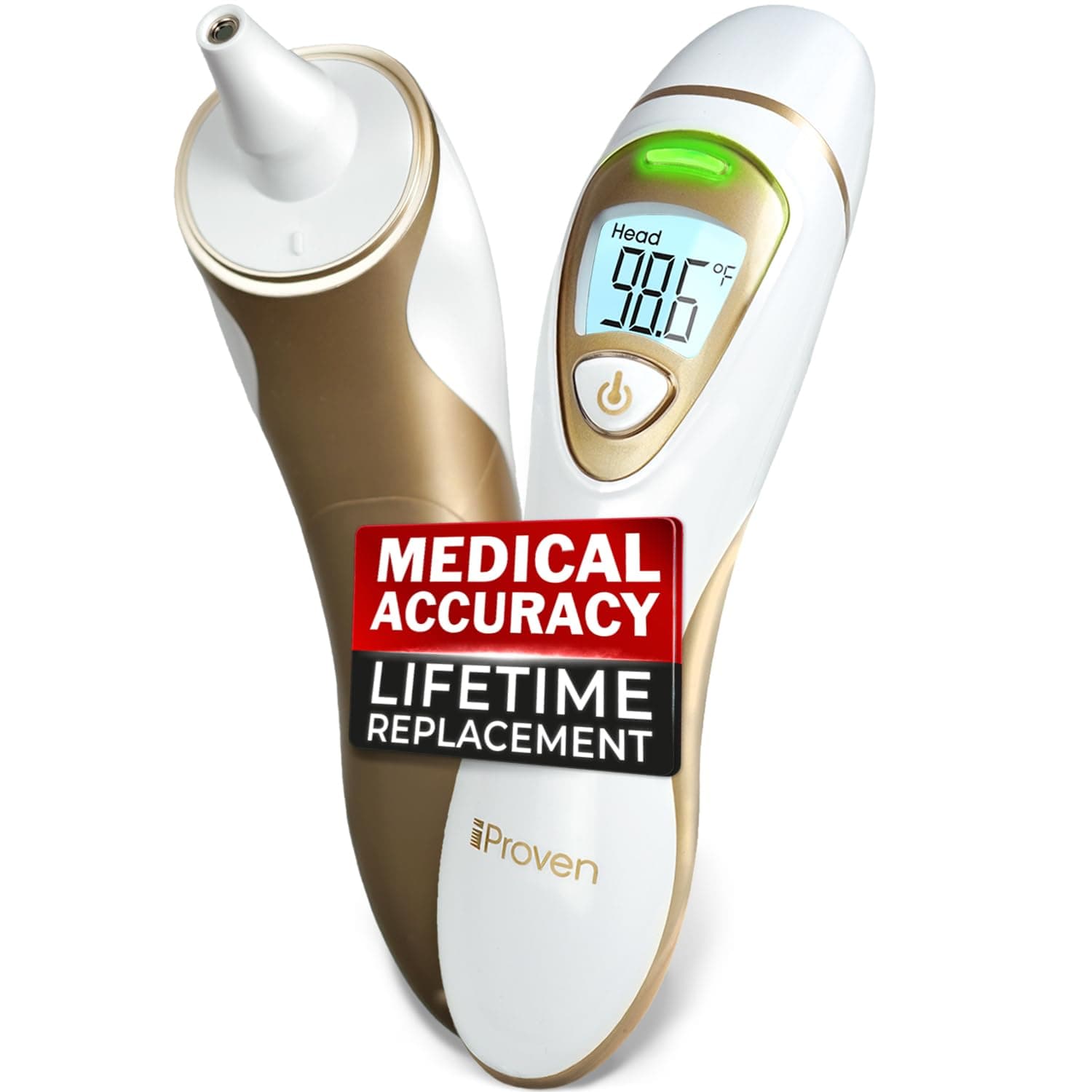 Pro Series | Ear Thermometer with Non-Touch Forehead Function | Superior Accuracy for Adults, Kids, Babies | Premium Digital Thermometer for Adults and All Ages
