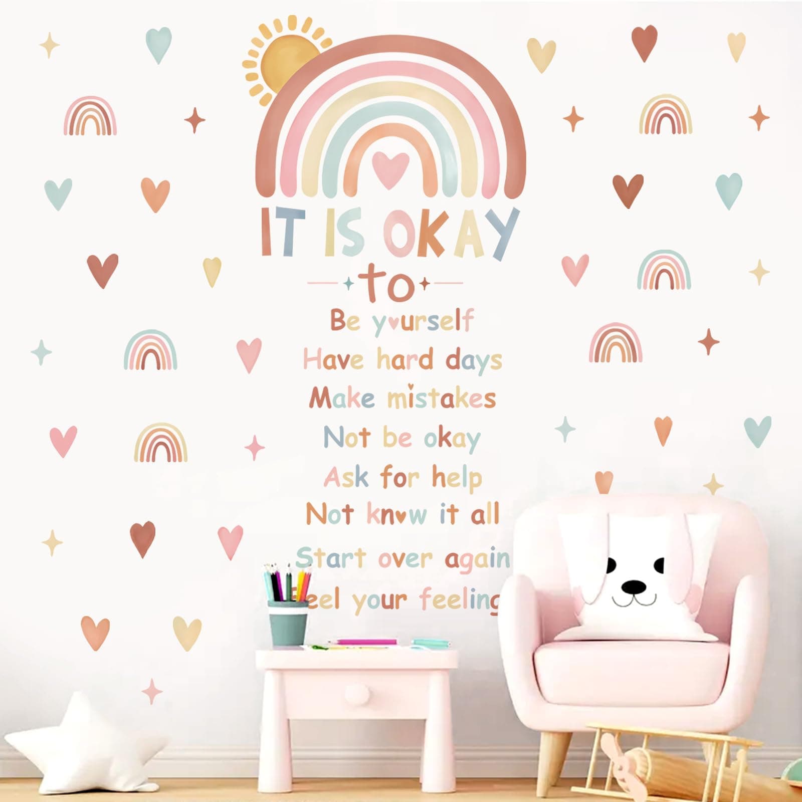 Boho Rainbow Wall Decals