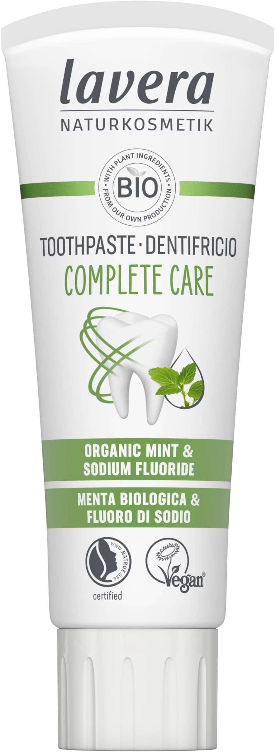 – Organic Mint and Fluoride Complete Care Toothpaste 75 ml