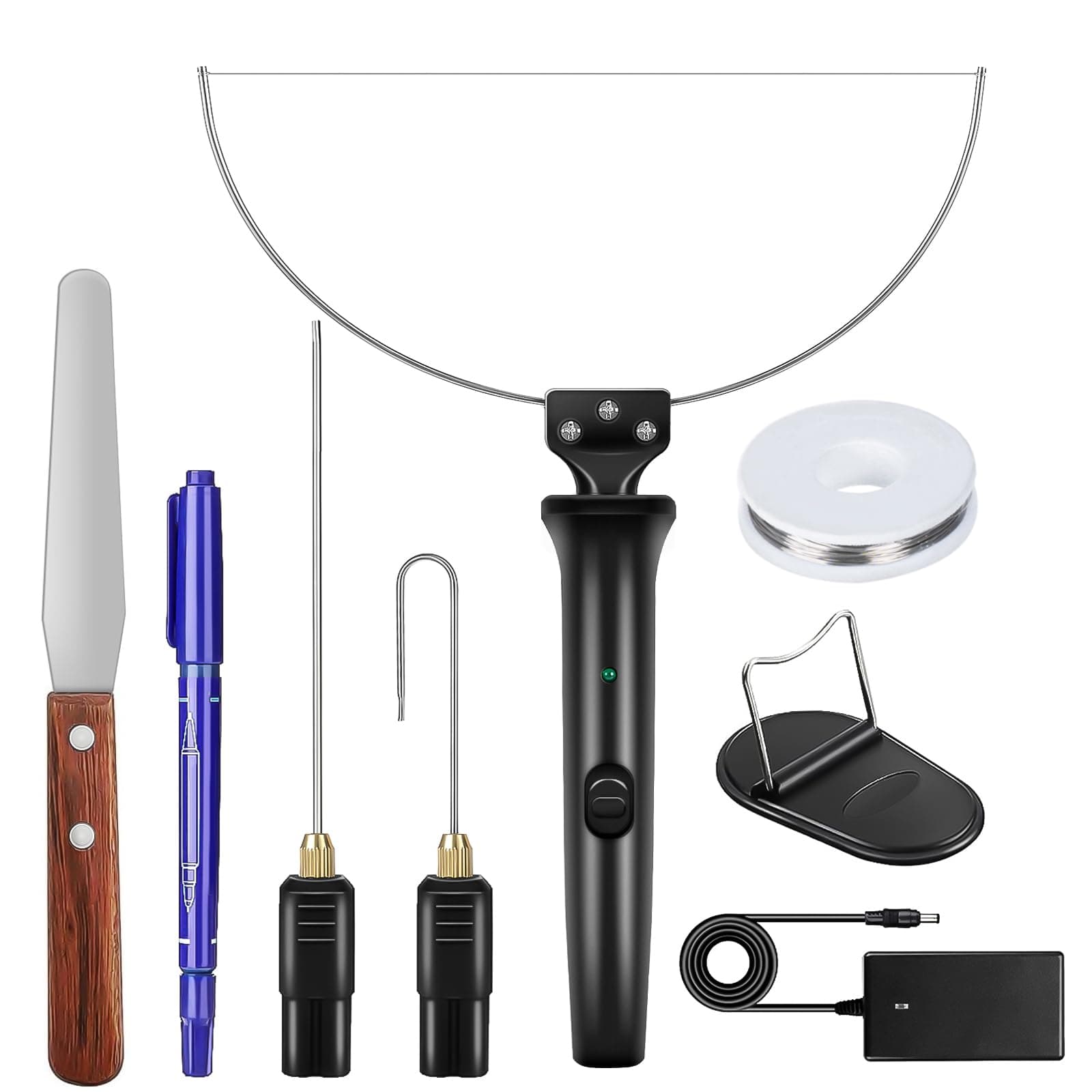 GOCHANGE 3 in 1 Foam Cutter, Electric Cutting Machine Pen Tools Kit, 100-240V /18W Styrofoam Cutting Pen with Electronic Voltage Transformer Adaptor For Foam Cutting, Holes Digging, Details Handling