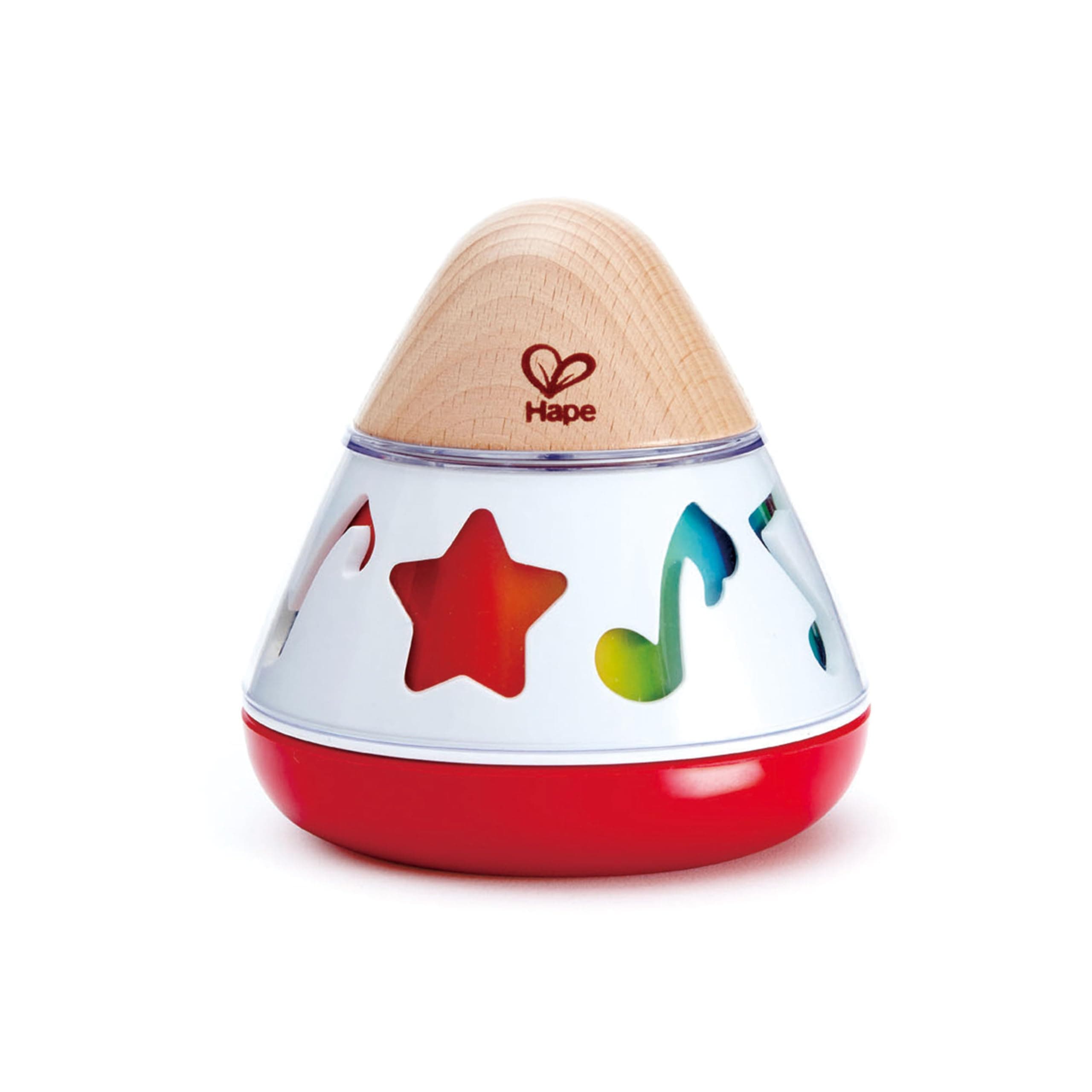 Rotating Music Box - Rhythm & Sound Learning, Wooden Musical Toy for Ages 0+