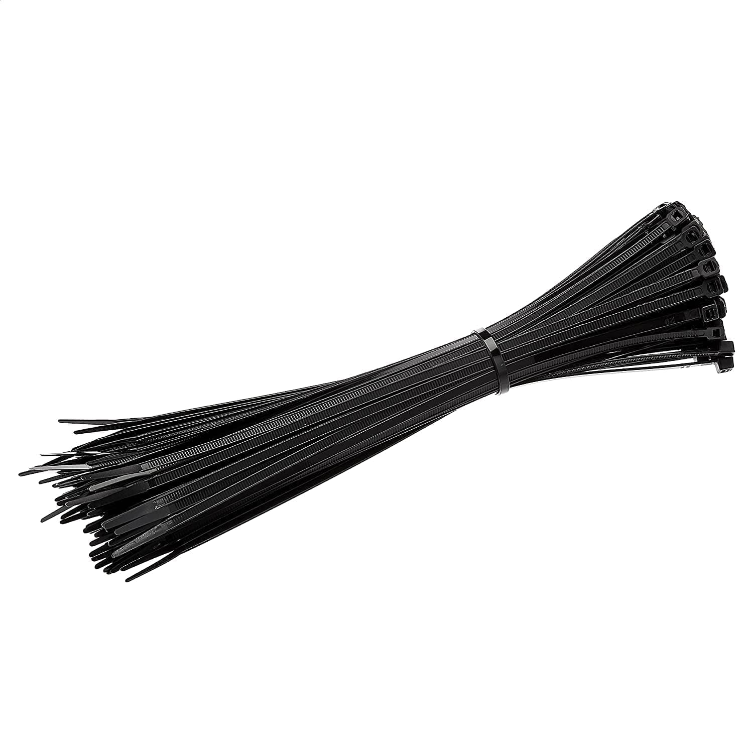 Amazon Basics Multi-Purpose Cable Ties - 12-Inch/300mm, 200-Piece, Black