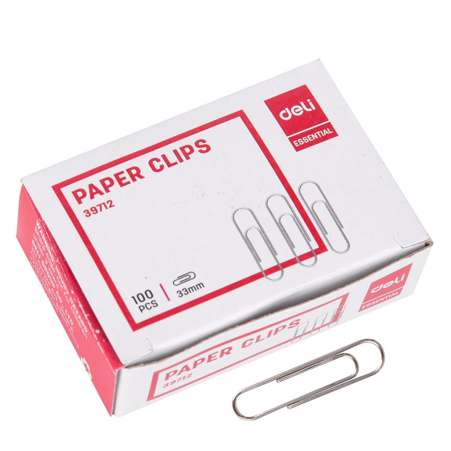 Paper Clips, 33 mm Size, Silver