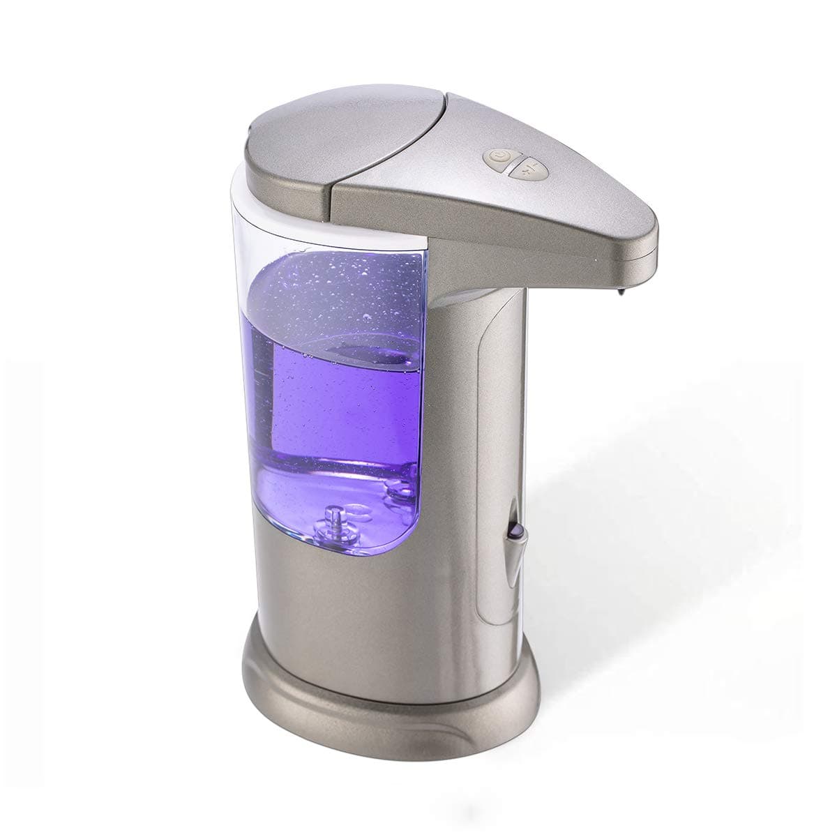 KIDUN Automatic Soap Dispenser, Touchless Automatic Hand Sensor Soap Dispenser, Infrared Motion Sensor Stainless Steel Dish Liquid Hands Free Soap Dispenser for Bathroom & Kitchen