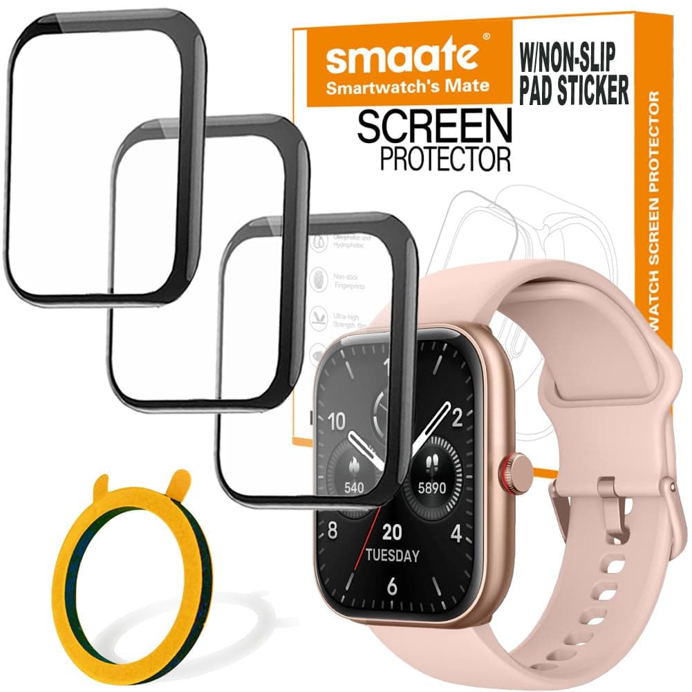 3D Screen Protector Compatible with TOZO S3 1.83” Smart Watch (Answer/Make Calls)