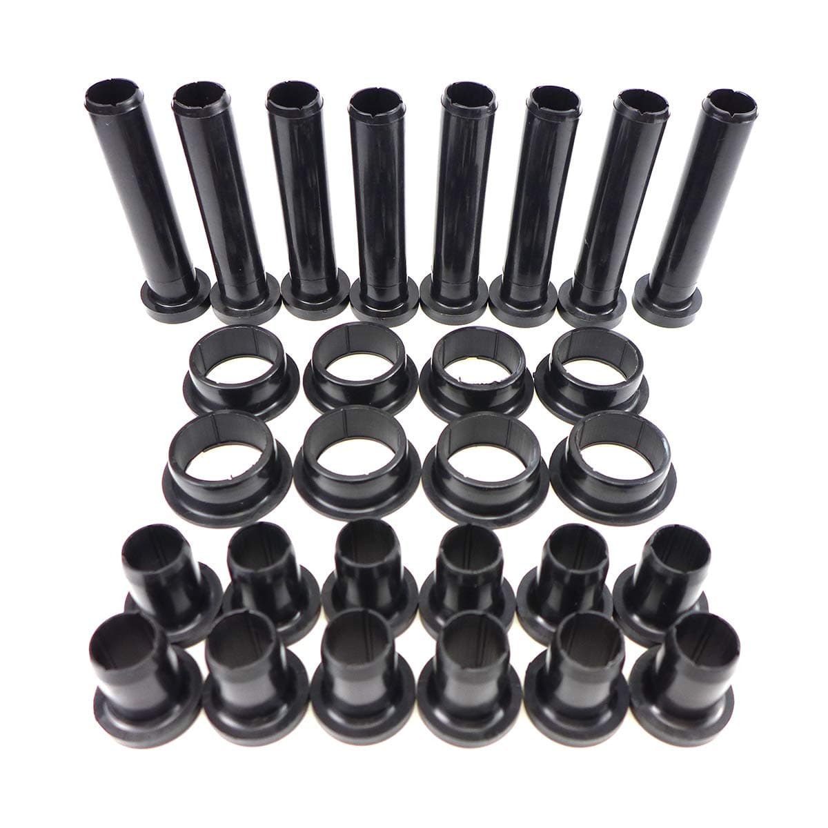 Rubber Polyurethane Material Front Lower Control A-Arm Bushing Kit for Polaris Sportsman 400 500 335 400L 800 450 570, Replace # 5436973 5439270, Long and Short Bushing, 28Pcs