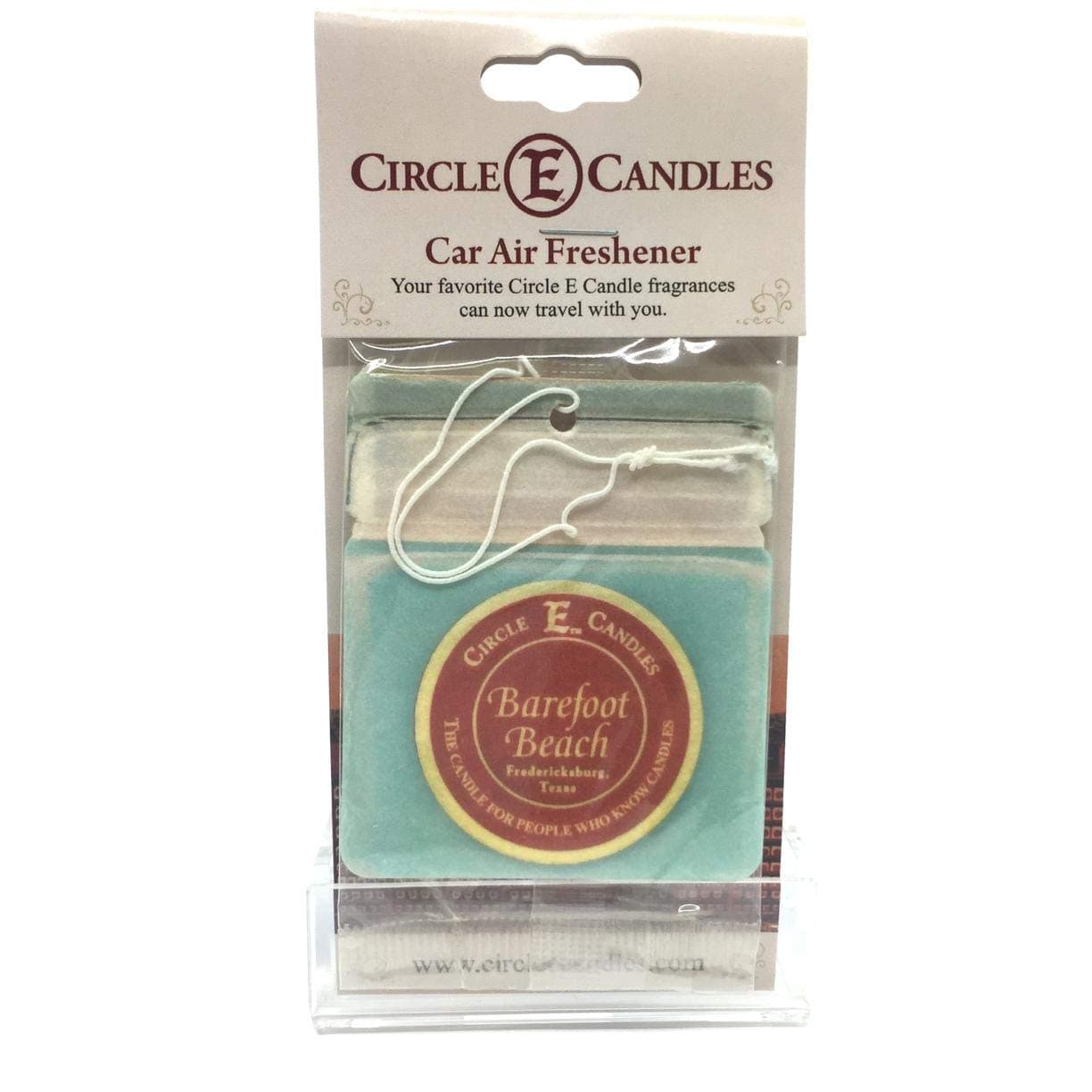 Circle E Barefoot Beach Air Car Freshner (4 Pack)