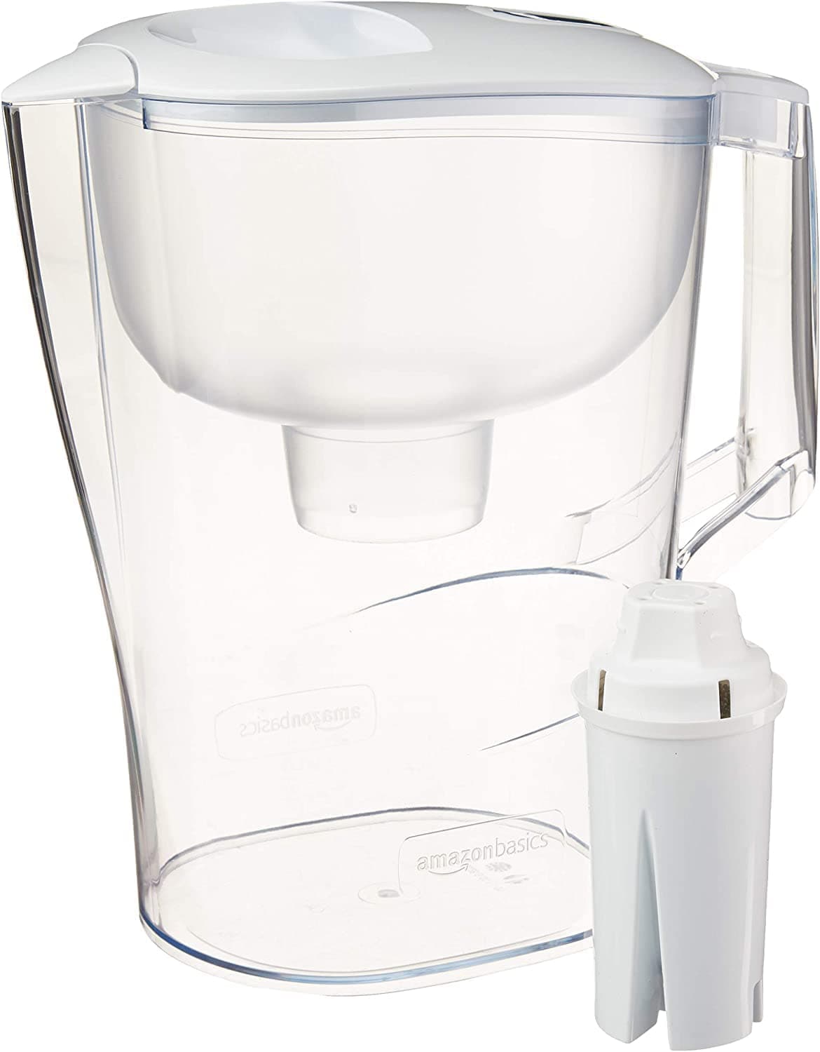 10-Cup Pitcher with Filter Compatible with Brita Water Filter Pitcher for Clean, Crisp Water, WQA and NSF Certified, Made in Europe
