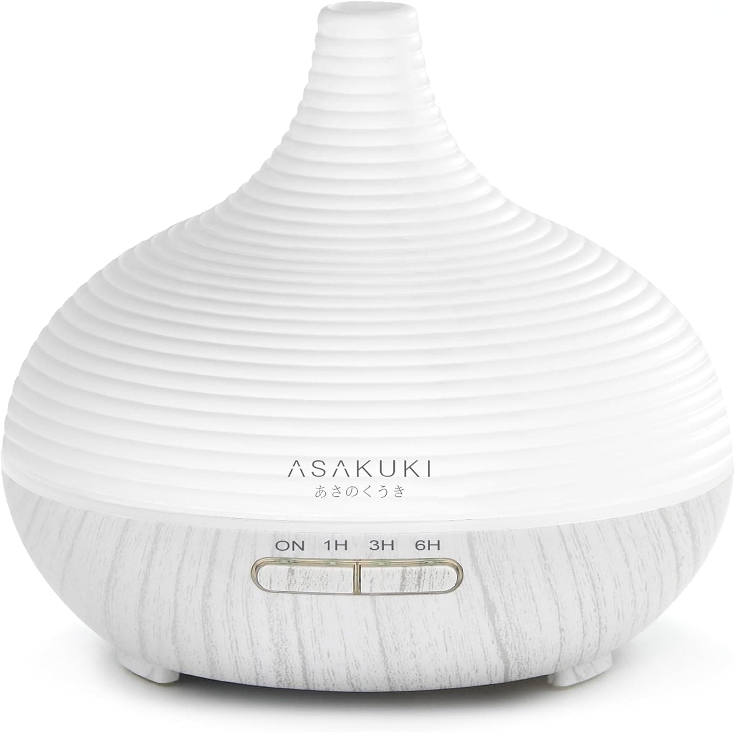 ASAKUKI Diffuser 300ml, Large Capacity Aromatherapy Ultrasonic Cool Mist Essential Oil Diffuser with 7 LED Lights, 4 Timer, Auto Shut-Off Function for Home Bedroom Office