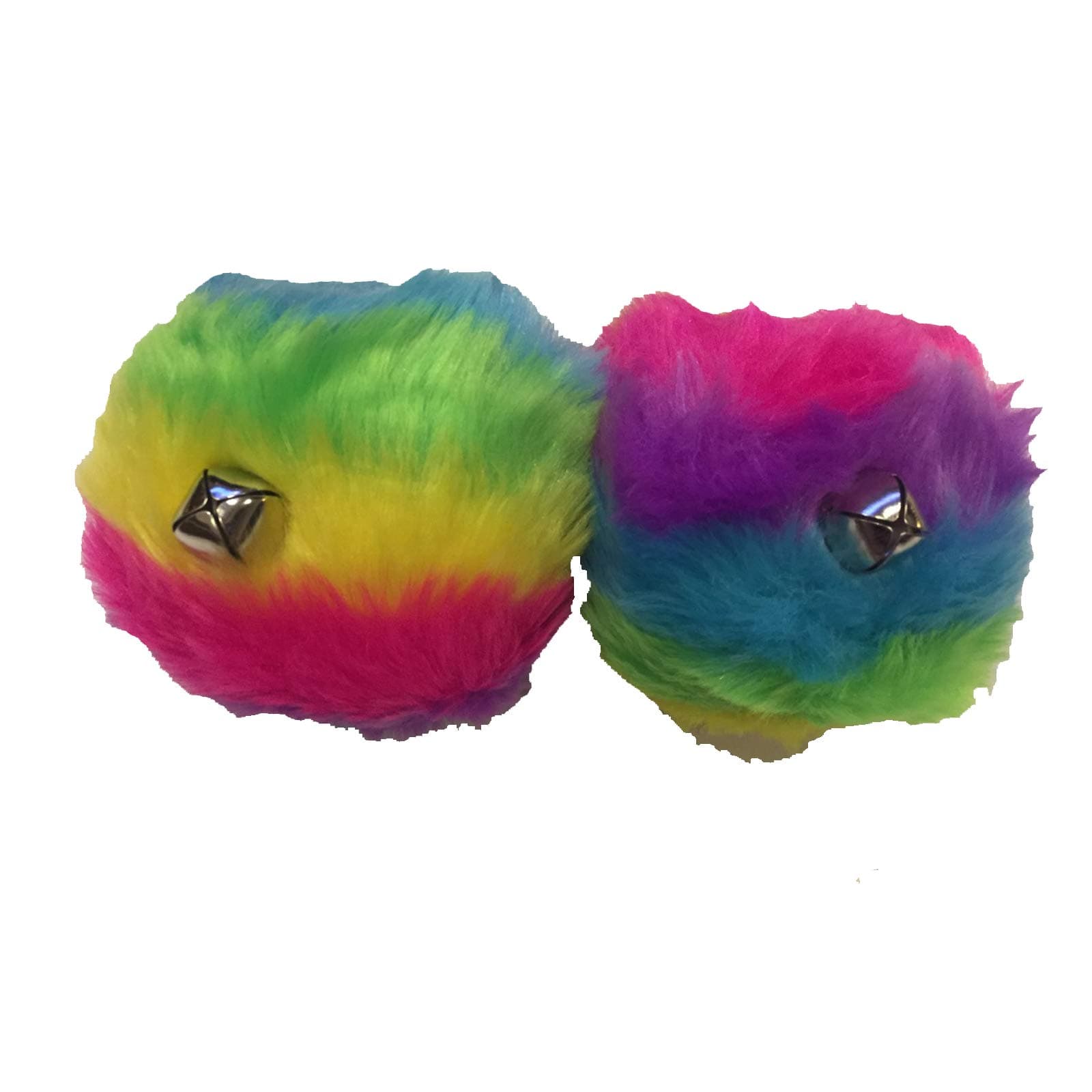 Rainbow Roller Skate Pom Poms