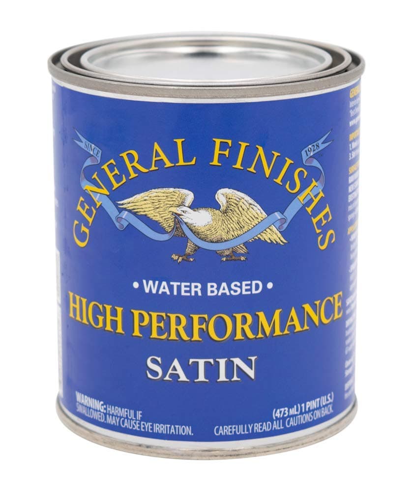 High Performance Water Based Topcoat, 1 Pint, Satin