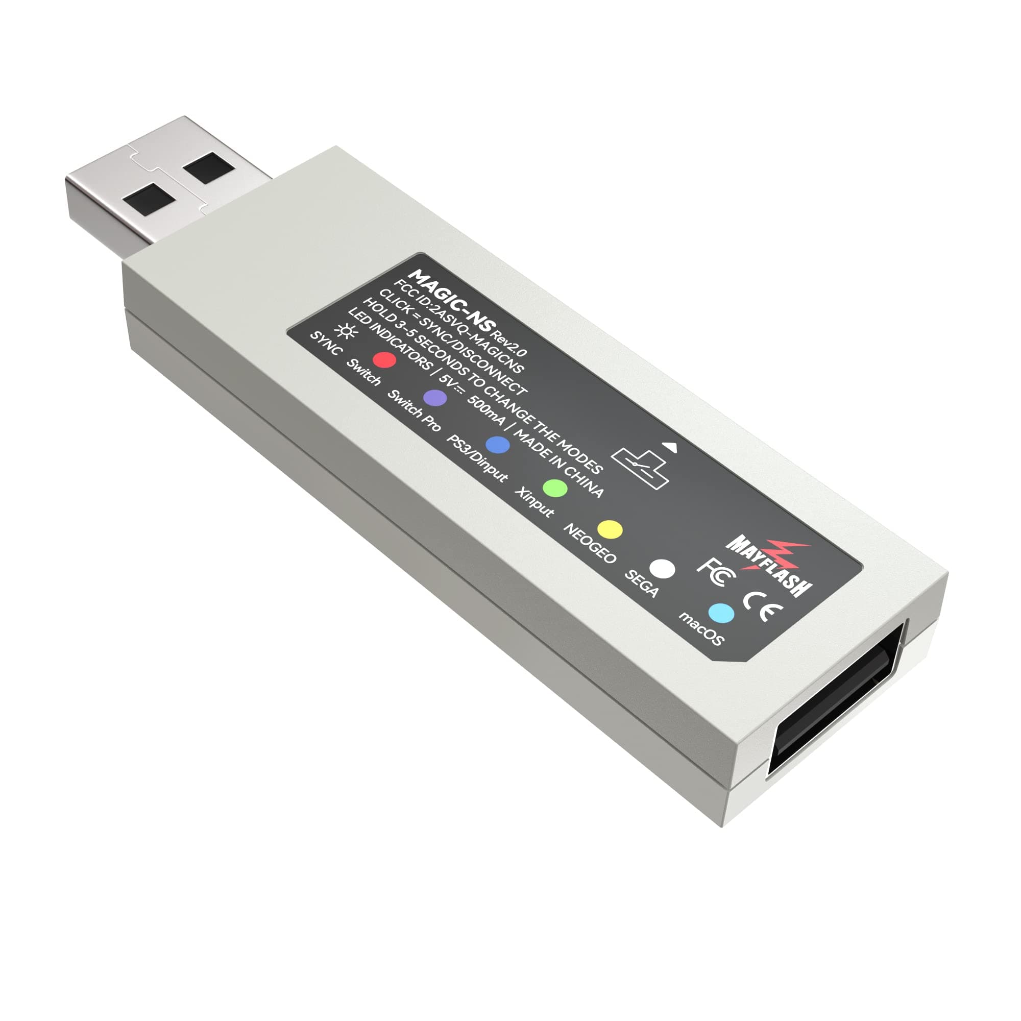 May Flash Mayflash Magic-Ns Wireless Bluetooth Controller Adapter For Nintendo Switch, Pc Windows, Ps Classic. Supports Wired Usb Controllers With A Otg Cable. Supports Xbox Elite Wireless Series 2