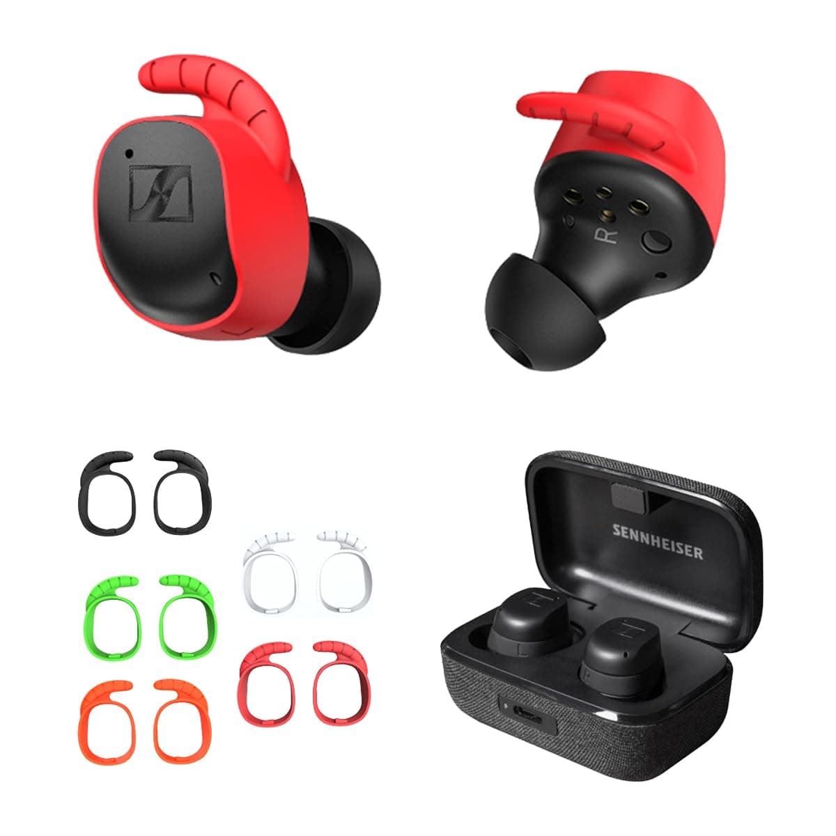 5 Pairs Sport Ear Cover for Sennheiser Momentum True Wireless 3 Ear Hook Anti-Slip Earbuds Cover Replacement Fit in Sennheiser Momentum 3 Case