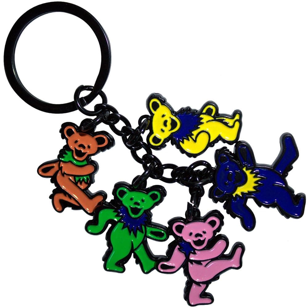 Rock Off officially licensed products Grateful Dead Dancing Bears Charms Keyring Keychain Size One Size